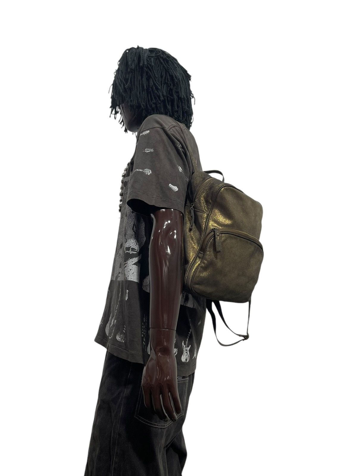 Full Leather Shiny Coat Corsia Italy Backpack Bag 1🟩2