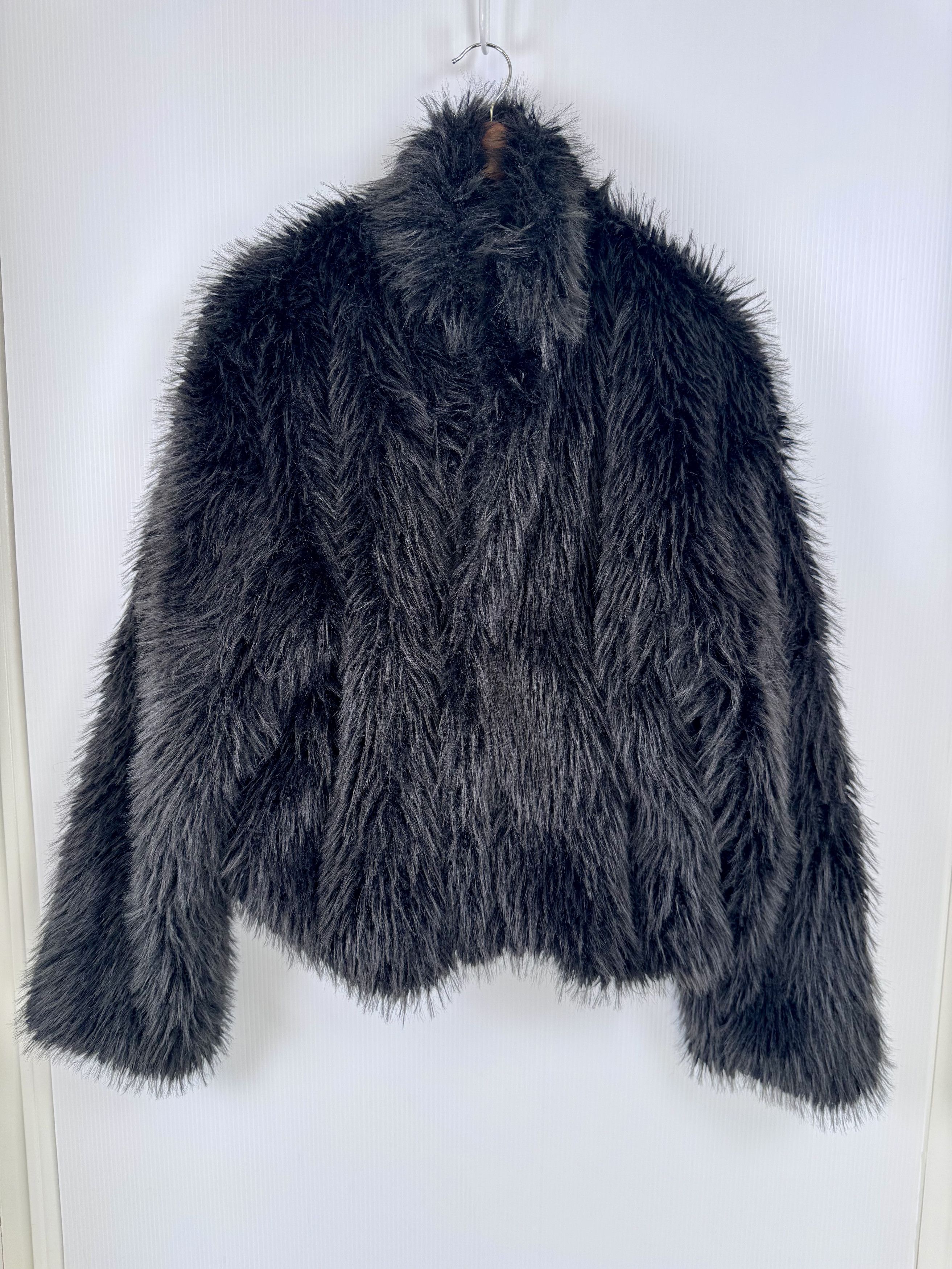 Other BBX Women's Black Faux Fur Jacket XL Size XL / US 12-14 / IT 48-50 - 2 Thumbnail