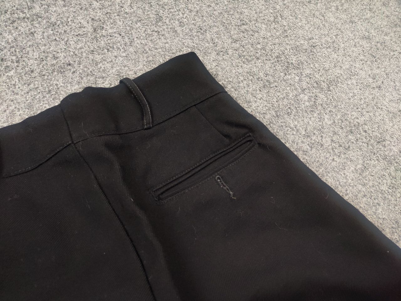 Vintage Vintage 60s Trouser Serge Fly Front Army Wool Military Pants Size US 30 / EU 46 - 9 Thumbnail
