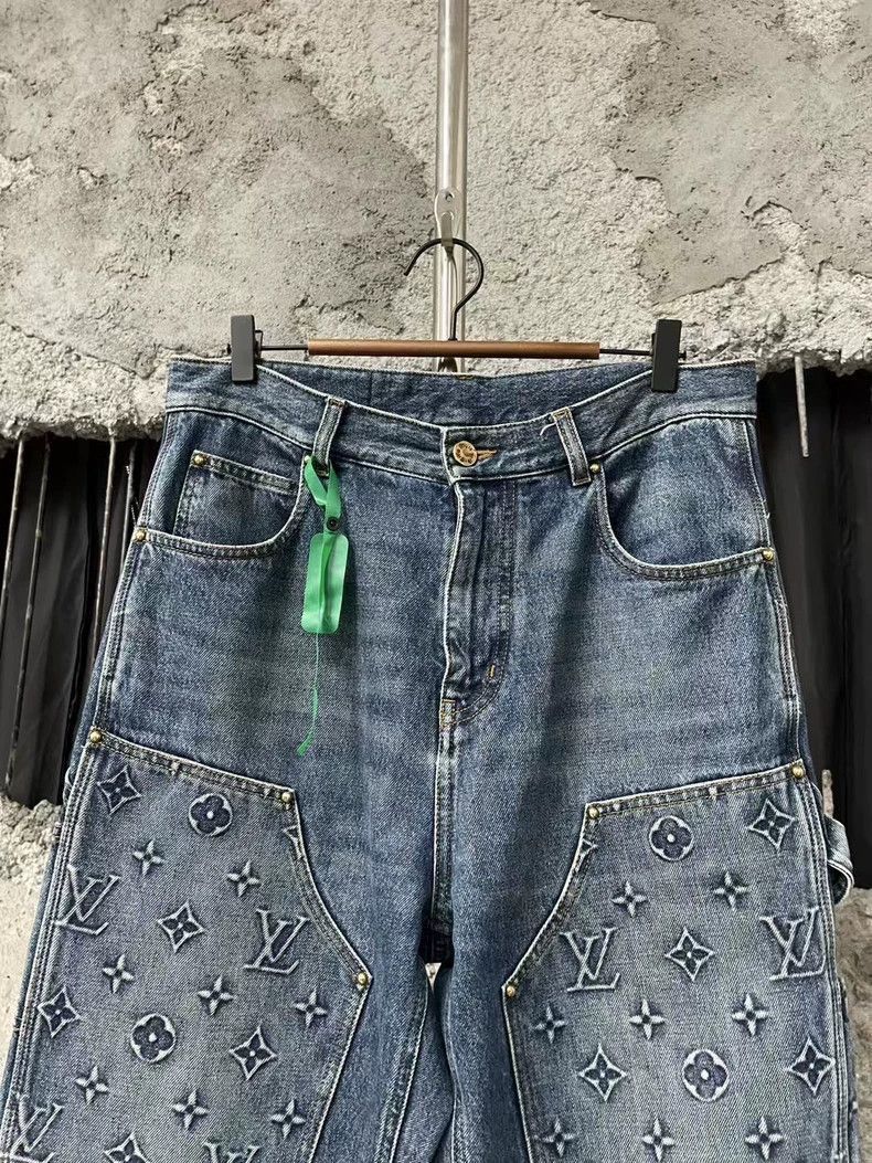 Louis Vuitton Louis Vuitton Blue Denim Lumber Pants-2507 Size US 30 / EU 46 - 3 Thumbnail