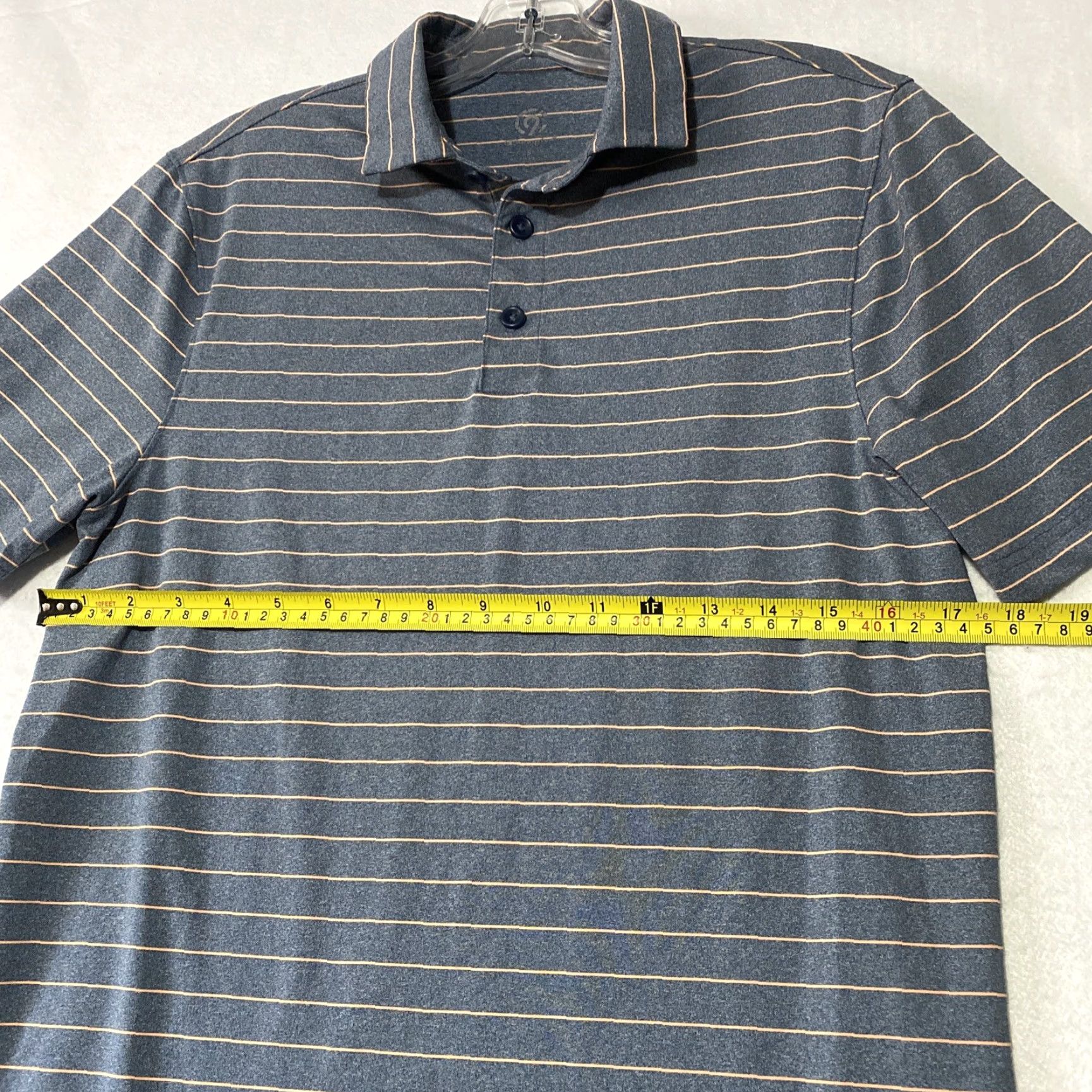 Champion Champion Polo Shirt Mens Small S Gray Stripes Golf / 29-41 Size US S / EU 44-46 / 1 - 5 Thumbnail