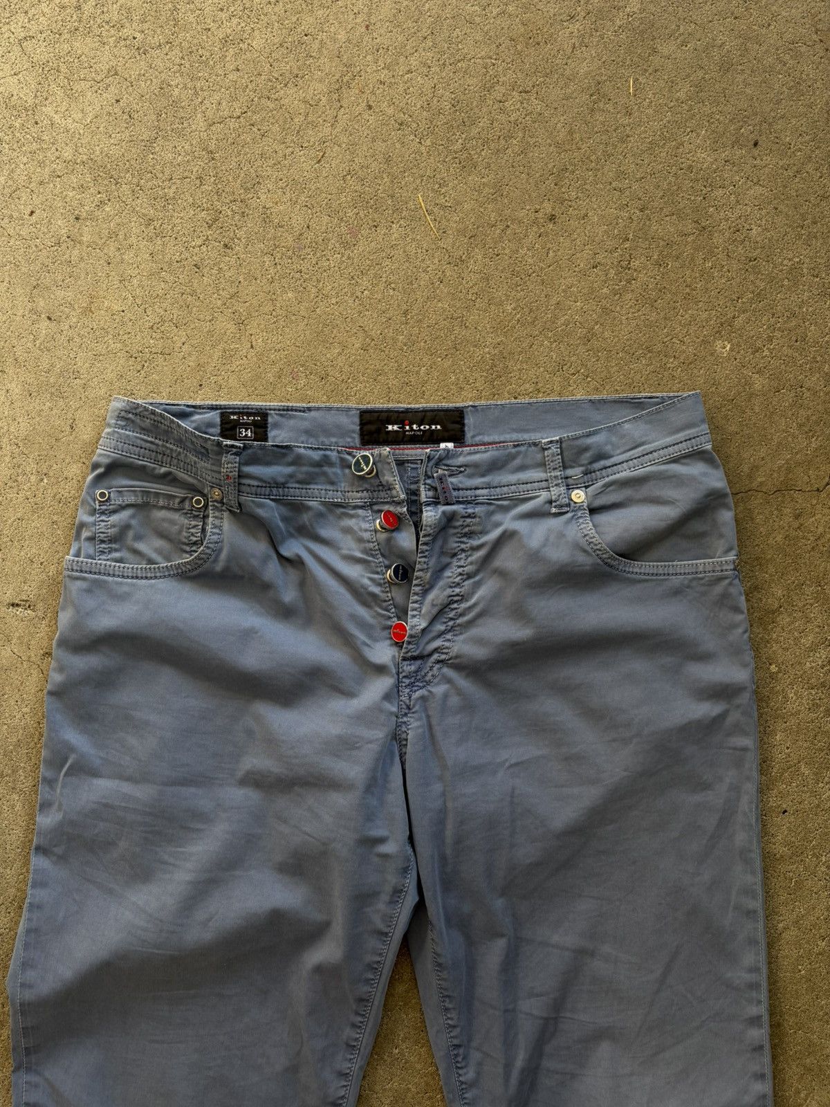 Kiton Kiton Blue Slim Fit Pants Size US 34 / EU 50 - 2 Thumbnail