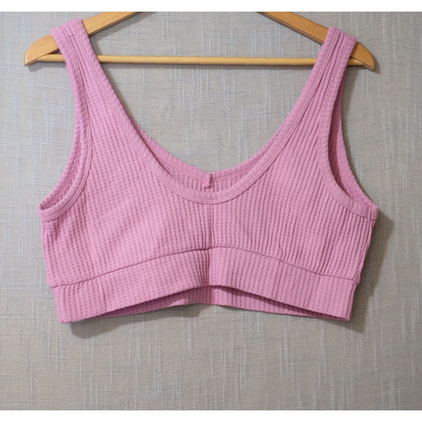 Old Navy Nwot! O.N.L.Y Old Navy Loves You Waffle Knit Sports Bra Women's XL Bilberry Breathable Unpadded Wireless Full Coverage Nike? Wait. Size ONE SIZE - 5 Thumbnail