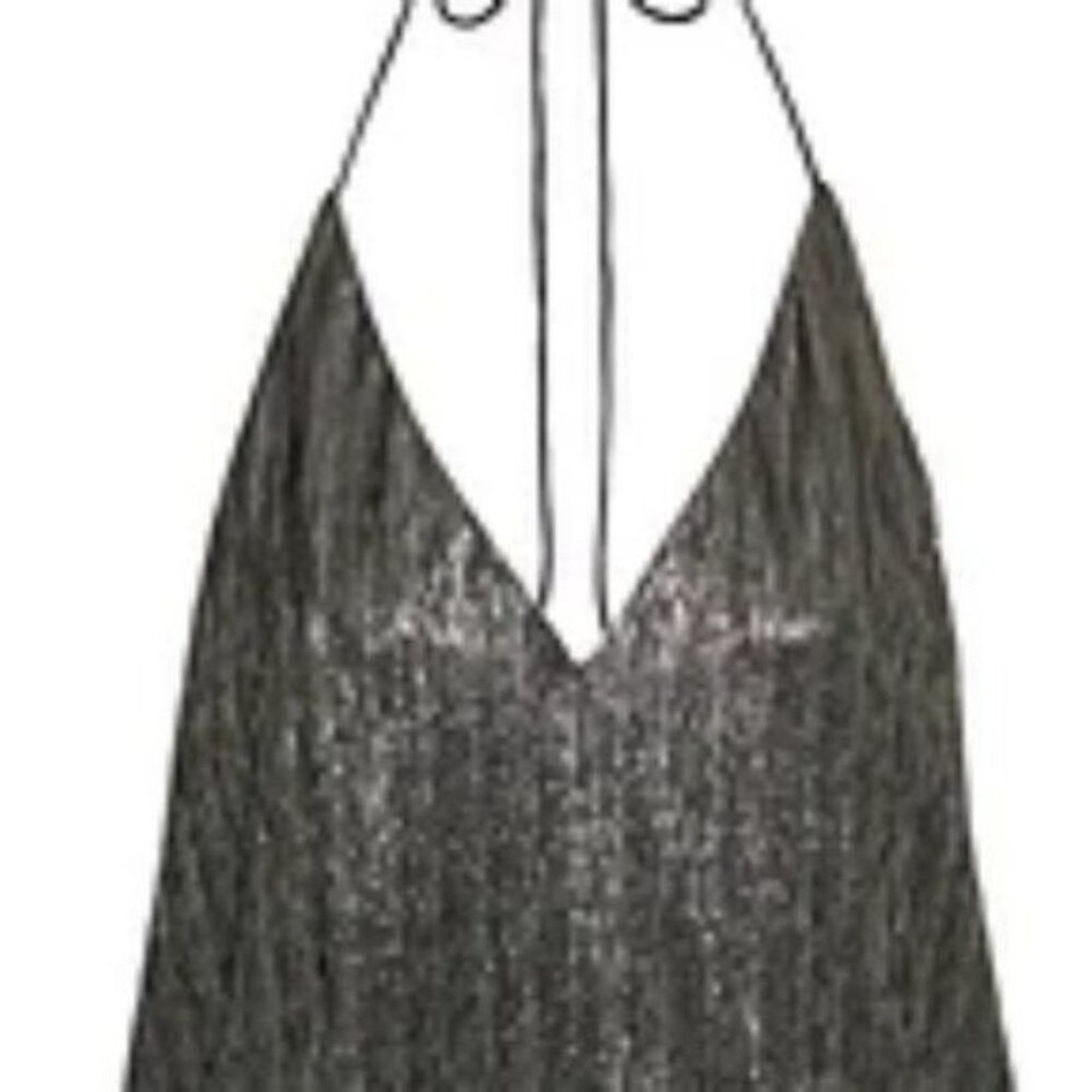 Alice + Olivia Alice + Olivia Fern Halter Cross Front Top L Size L / US 10 / IT 46 - 2 Thumbnail