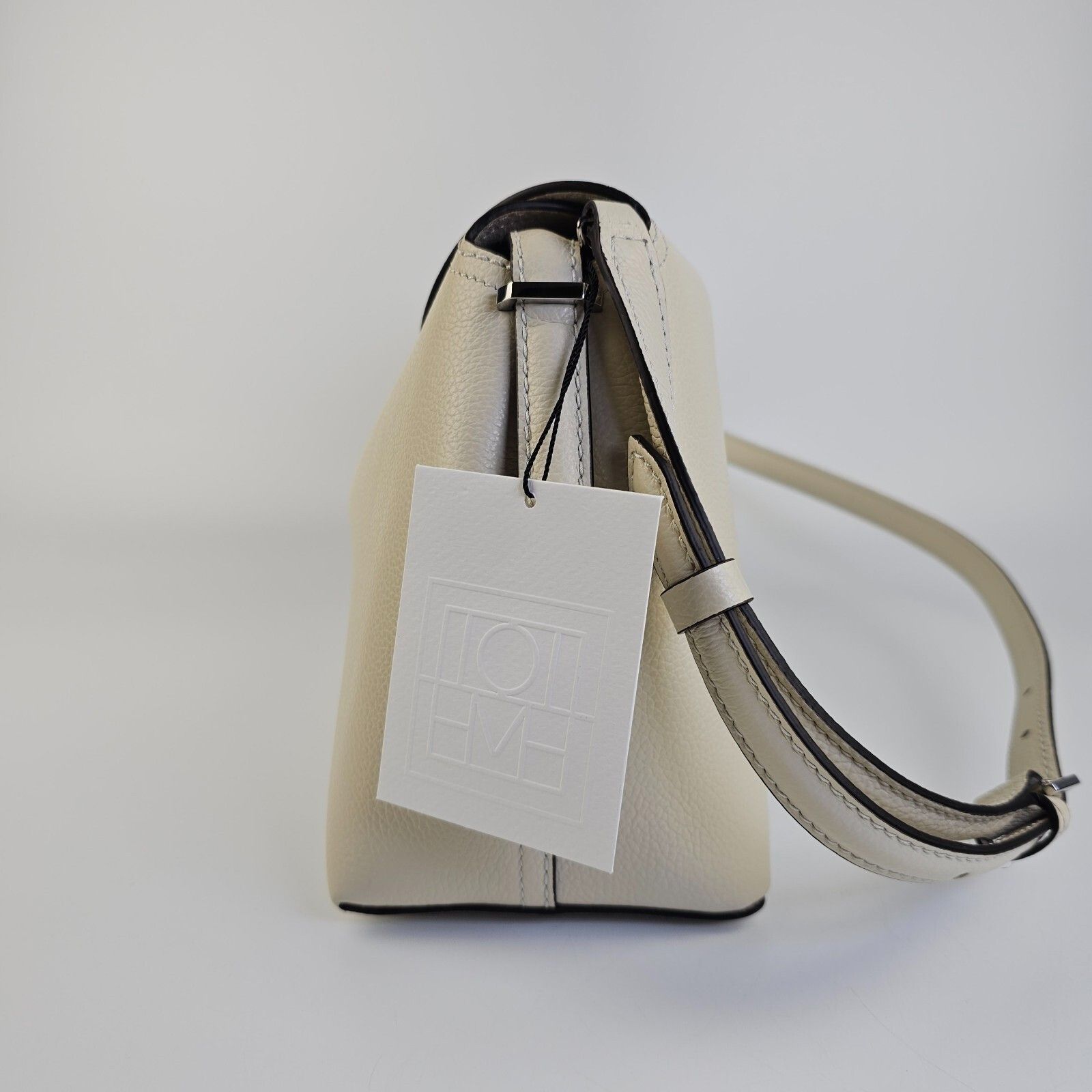 Toteme TOTEME T-Lock Milk White Leather Top Handle Bag New Size ONE SIZE - 6 Thumbnail