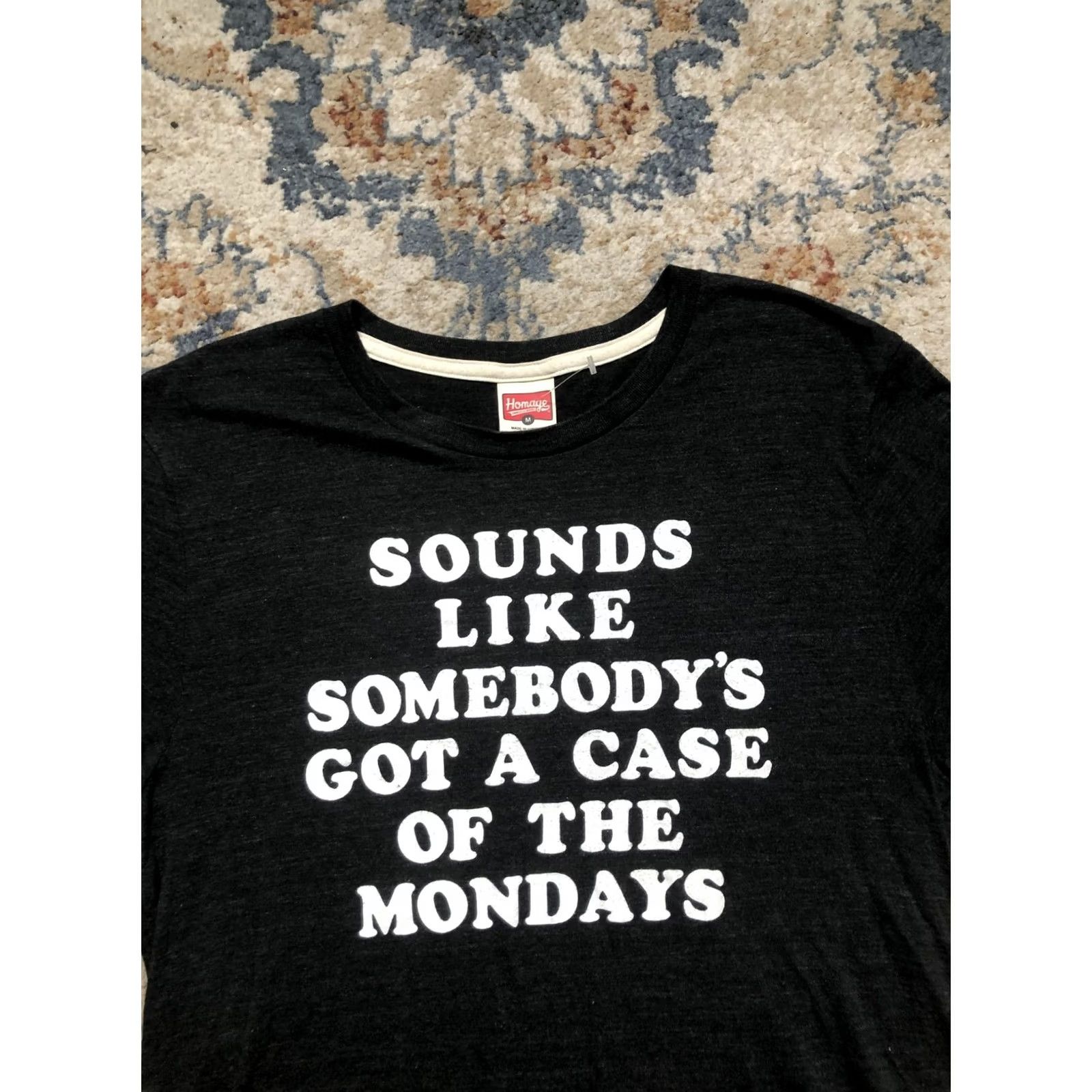 Vintage Homage Shirt Mens M Black Case Of The Mondays Office Space Graphic Tee Size US M / EU 48-50 / 2 - 2 Thumbnail