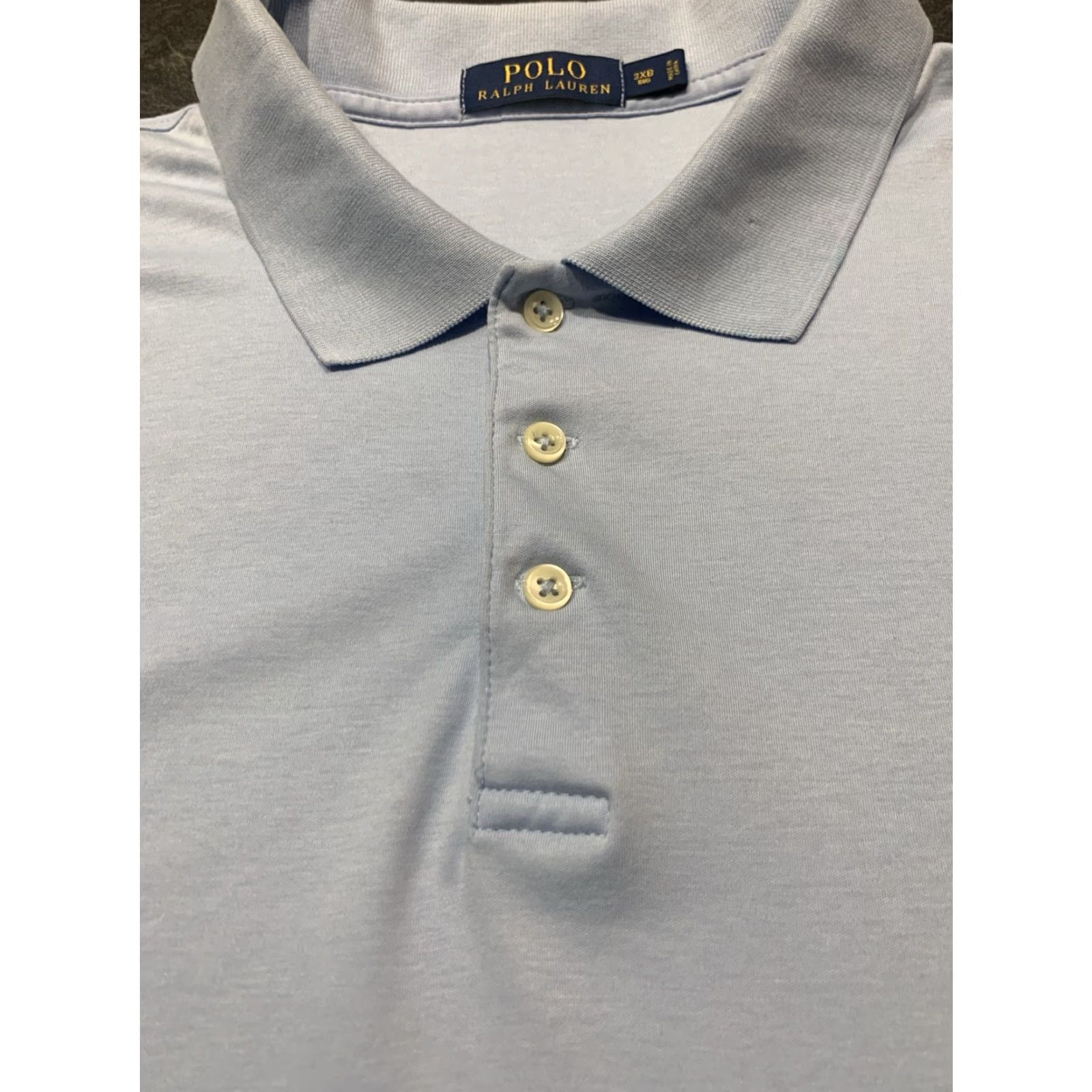Ralph Lauren Ralph Lauren Polo Golf Shirt Mens 3XB Big & Tall Short Sleeve Cotton Knit Blue Solid Embroidered Logo Pony Vintage: No Size US XXL / EU 58 / 5 - 6 Thumbnail