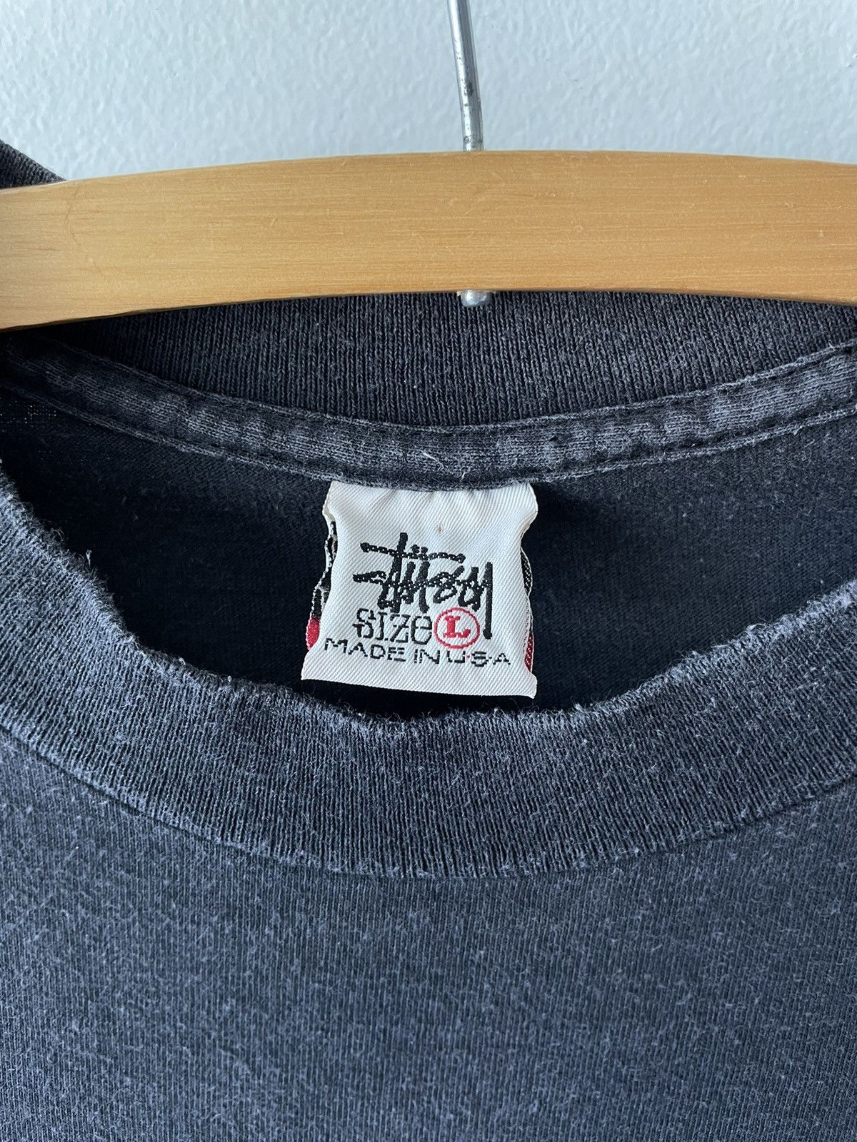 Vintage Faded 90s Stussy Logo tee