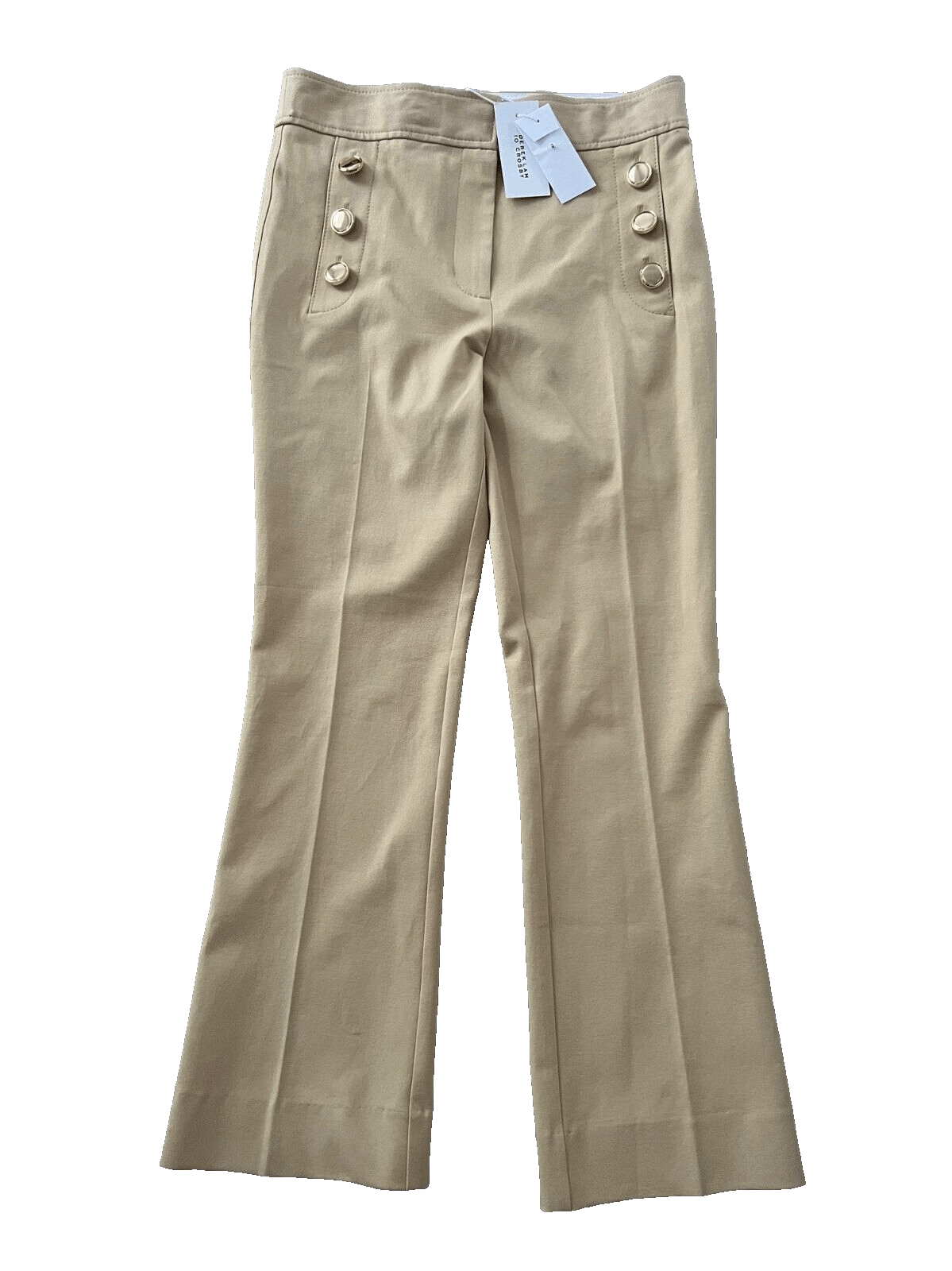 Derek Lam 10 Crosby Derek Lam 10 Crosby Robyn Sailor Flare Trousers Beige 6 Size 28" / US 6 / IT 42 - 4 Thumbnail
