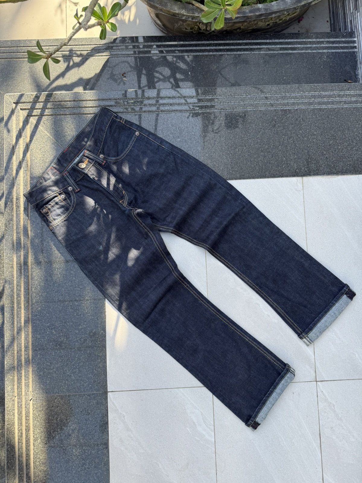 Edwin 90’s EDWIN 512 RARE MULTI LOGO Y2K RETRO JAPANESE PANTS Size US 28 / EU 44 - 2 Thumbnail