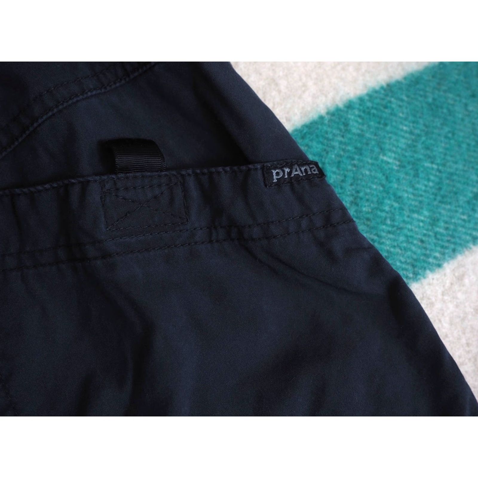 Prana Prana Pants Jogger Dark Gray Logo Zip Pocket 36x28 Drawstring Cotton Regular Men L Size US 33 - 6 Thumbnail