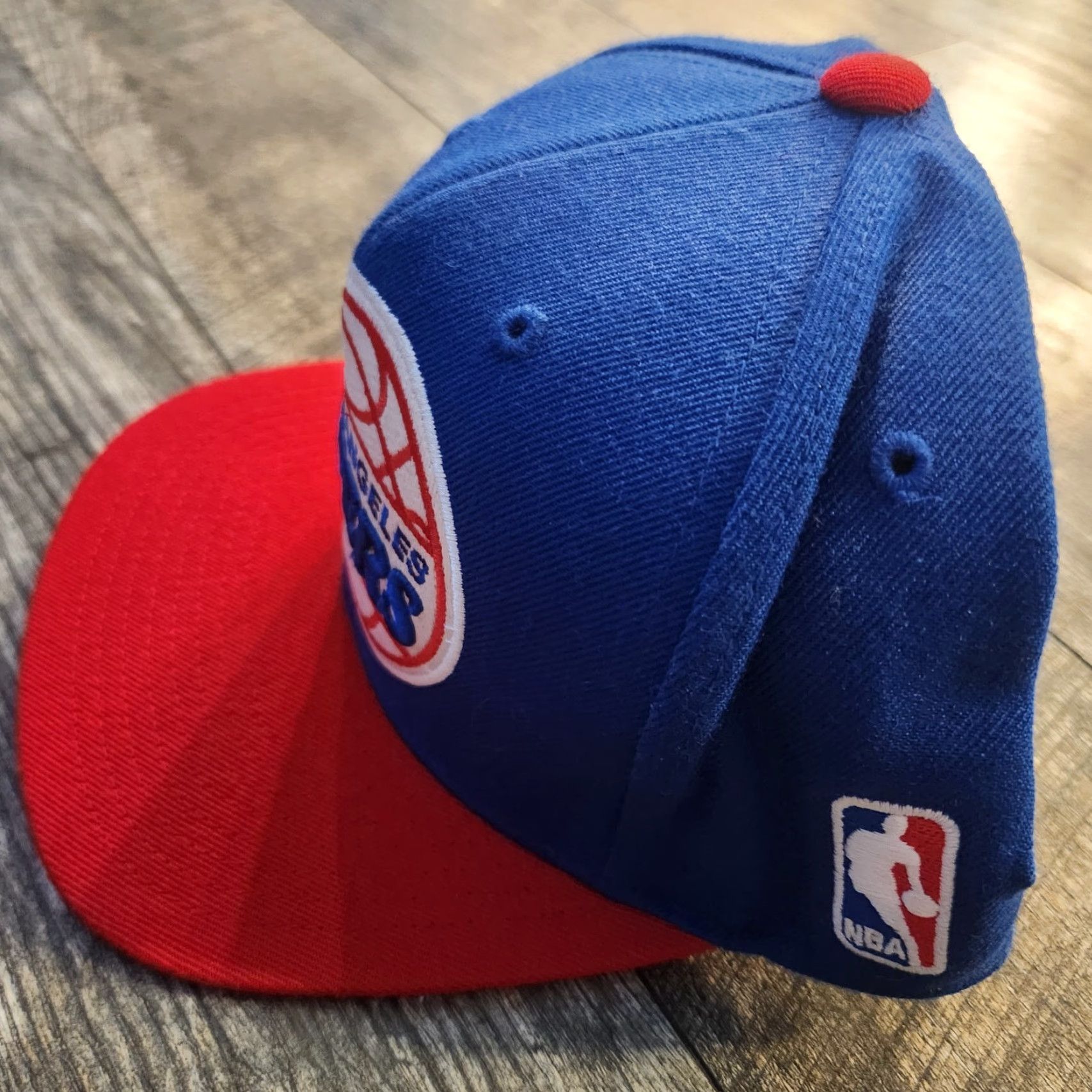 Mitchell & Ness Mitchell & Ness Clippers Hat Cap Snapback Classic Blue Red Clean Mens Snapback Blue Clippers Hat Cap Classic Red Blue Mens Size ONE SIZE - 3 Thumbnail