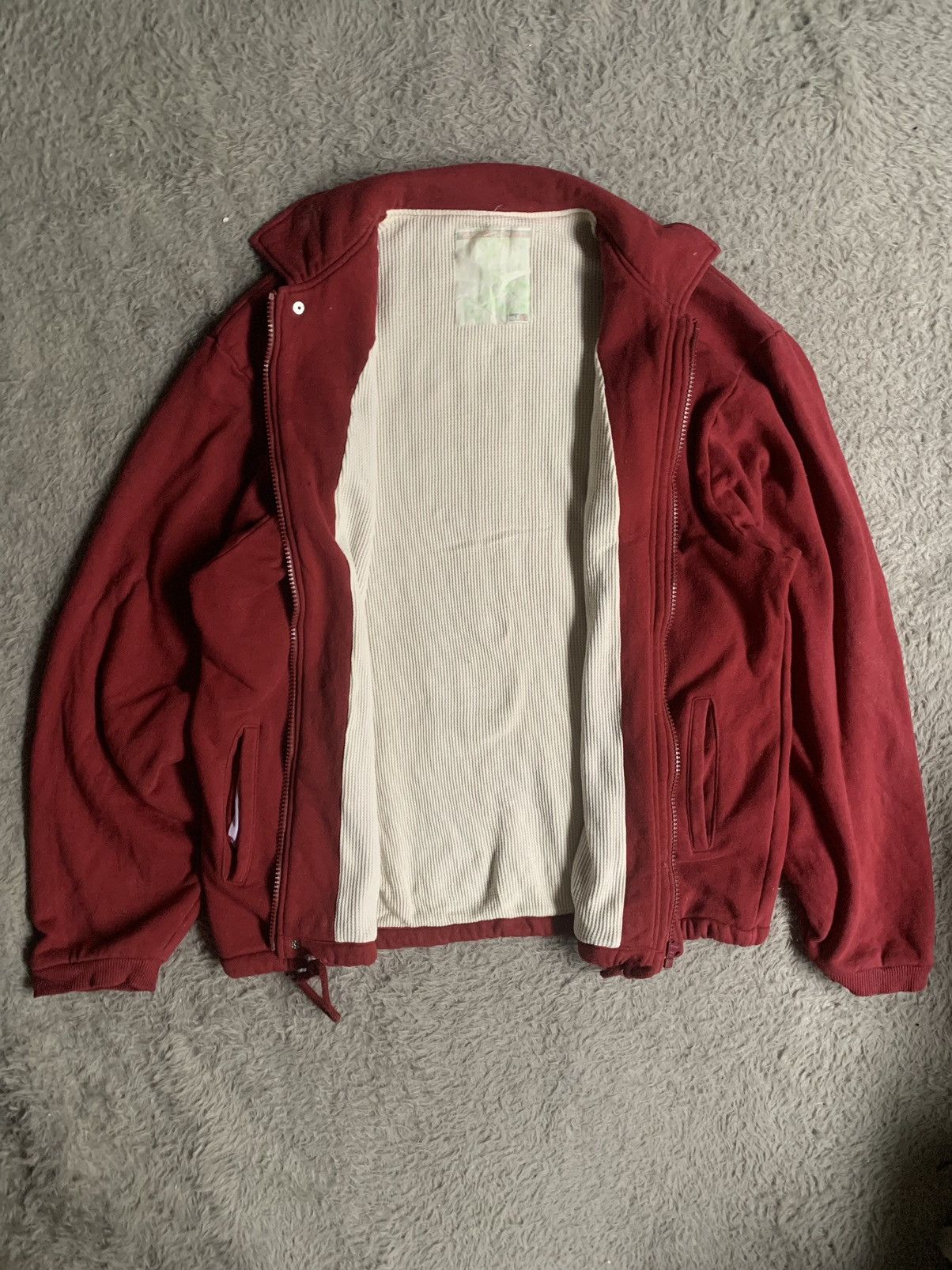 Japanese Brand Vintage Tek One Visual Vandalism Thermal Sweat Zip Jacket Size US XL / EU 56 / 4 - 3 Thumbnail