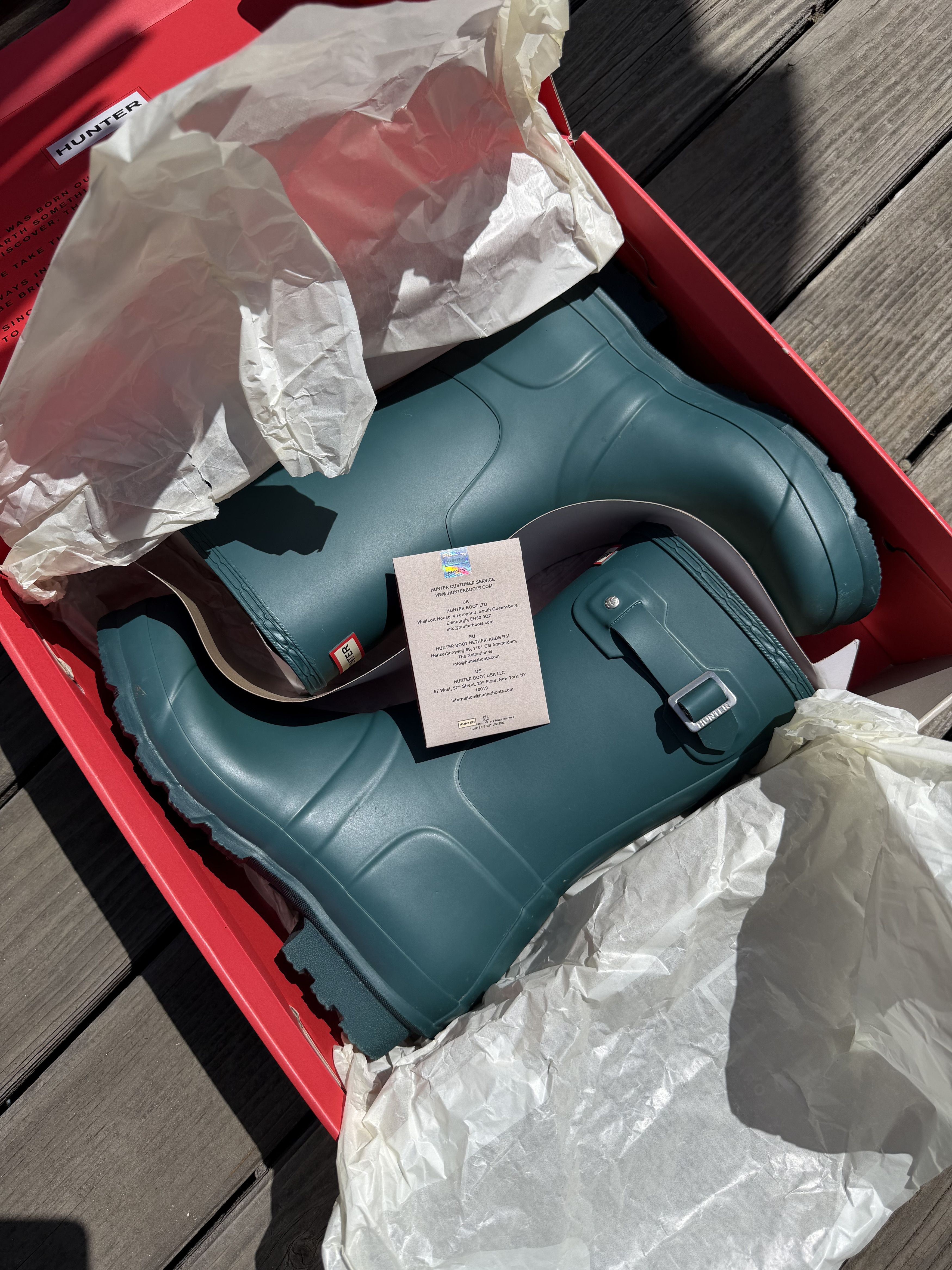 Hunter Hunter Wellies Rain Boots Mens Short Size 12 Limited Edition Size US 12 / EU 45 - 2 Thumbnail