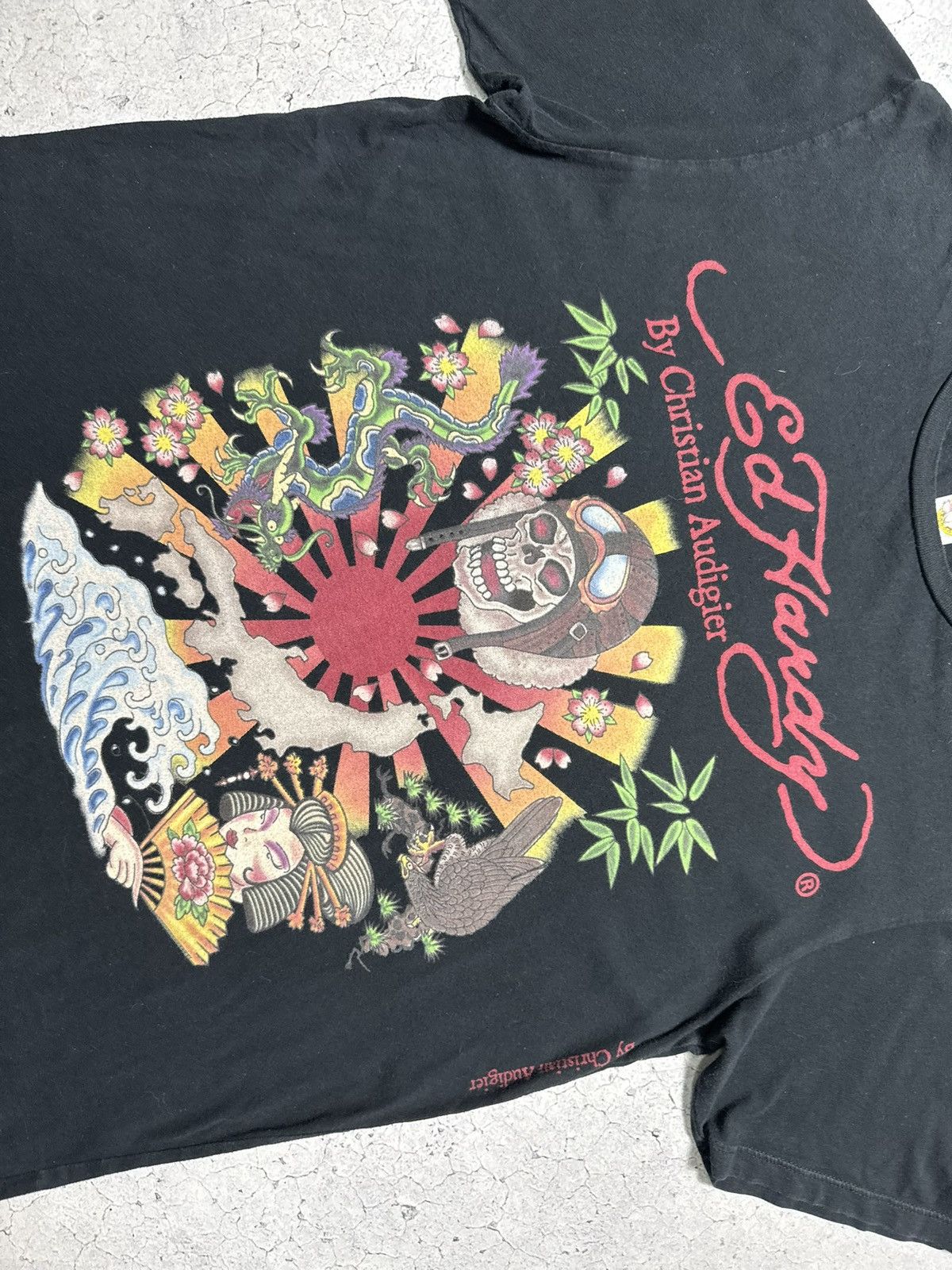 Ed Hardy Ed Hardy by Christian Audigier Vintage T-Shirt Big Logo Size US L / EU 52-54 / 3 - 6 Thumbnail