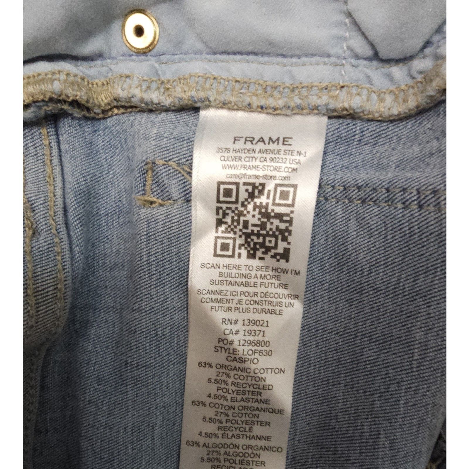 Frame Frame Le One Flare Jeans in Caspio Womens Size 2 Size 26" / US 2 / IT 38 - 9 Thumbnail