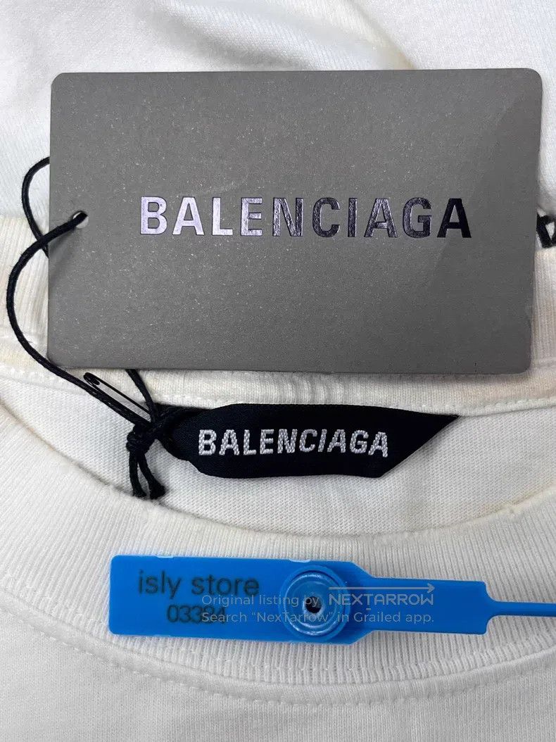 Balenciaga Balenciaga Architectural Letter Print Pattern Round Neck L Size XS / US 0-2 / IT 36-38 - 5 Thumbnail