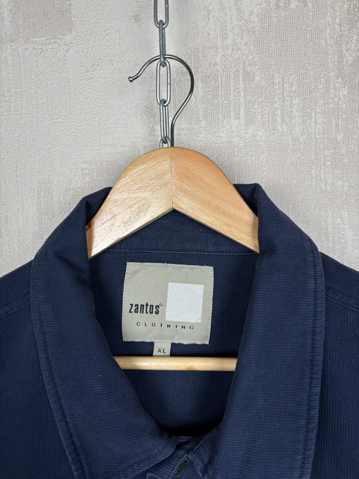 Vintage Zantos Trucker Jacket Navy Blue Size US XL / EU 56 / 4 - 4 Thumbnail