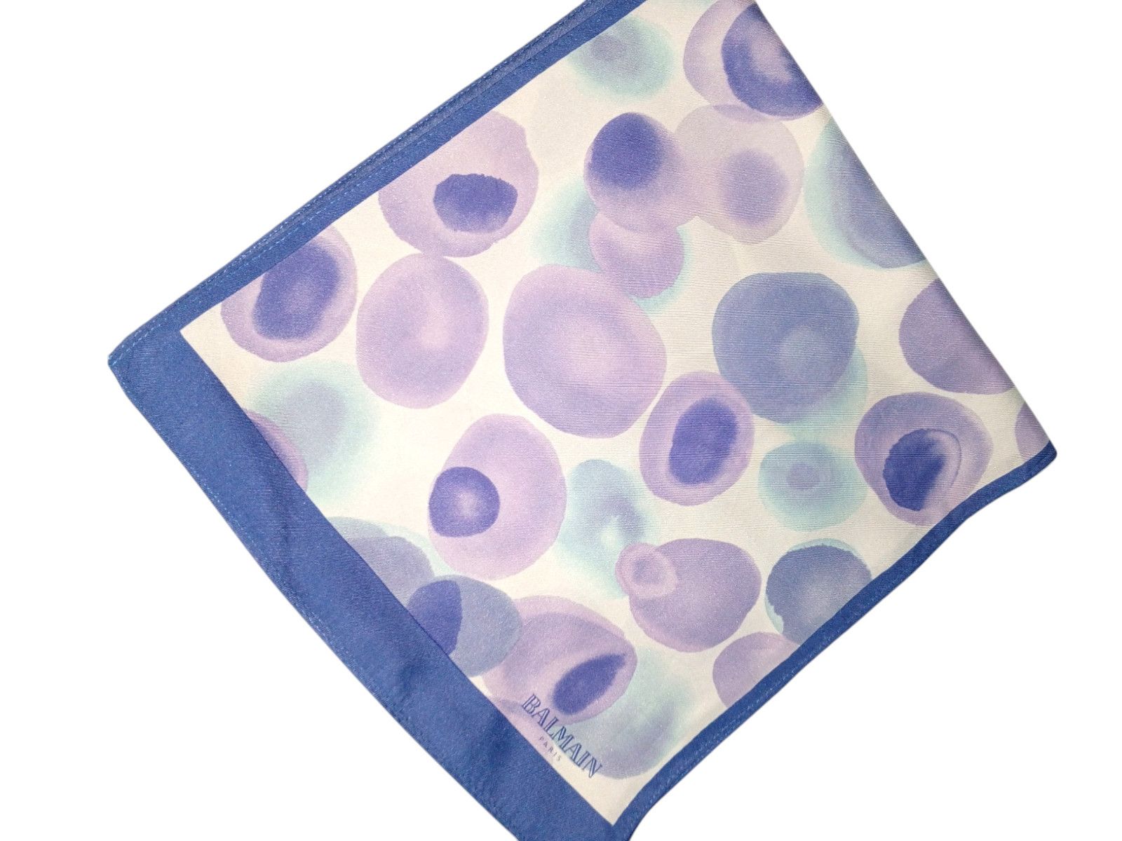 Pierre Balmain PIERRE BALMAIN PARIS Abstract Geometric Purple Silk Scarf Size ONE SIZE - 8 Thumbnail