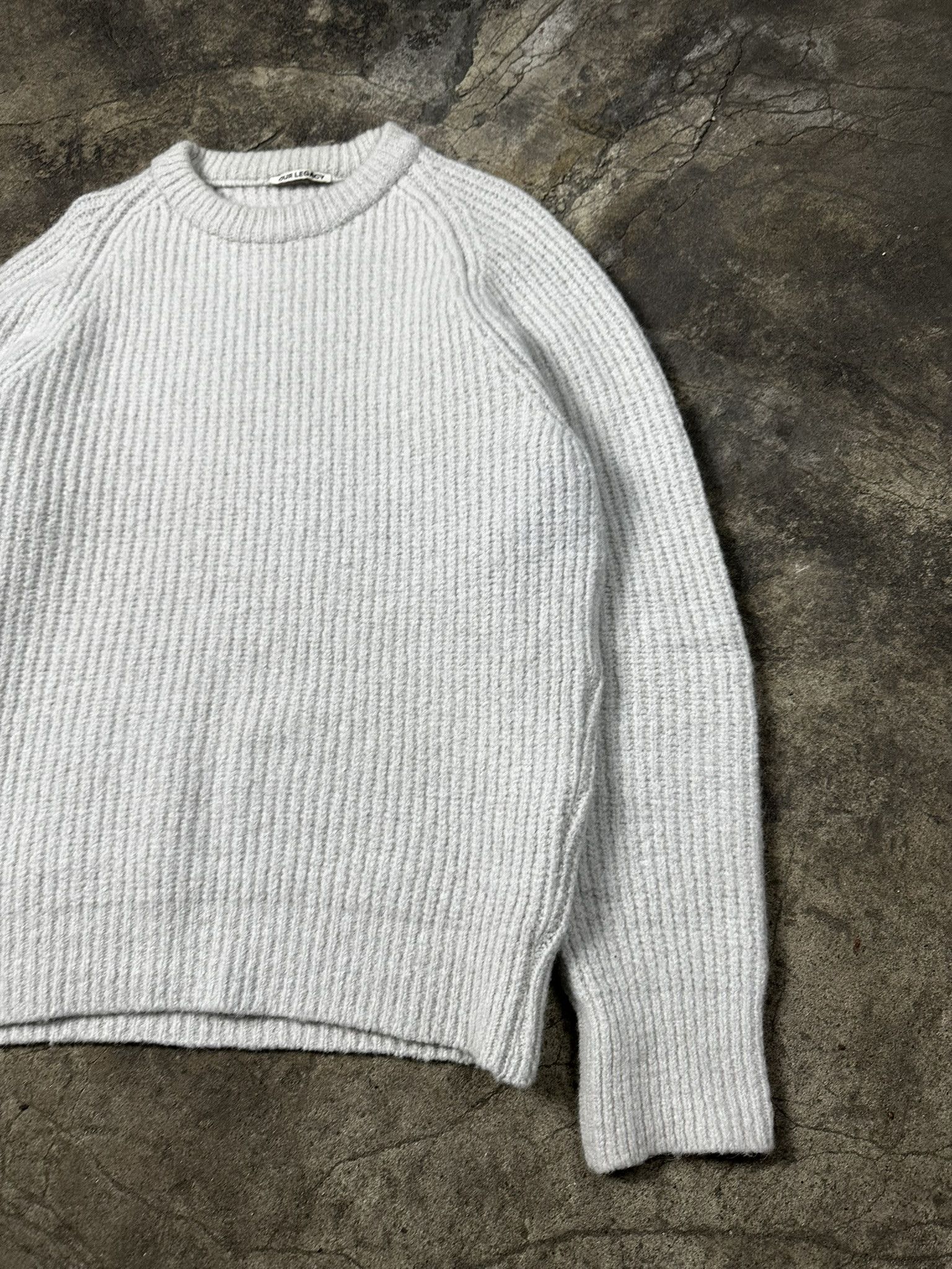 Our Legacy Our Legacy Wool Knit Heavy Chunk Raglan Sweater Size US L / EU 52-54 / 3 - 3 Thumbnail