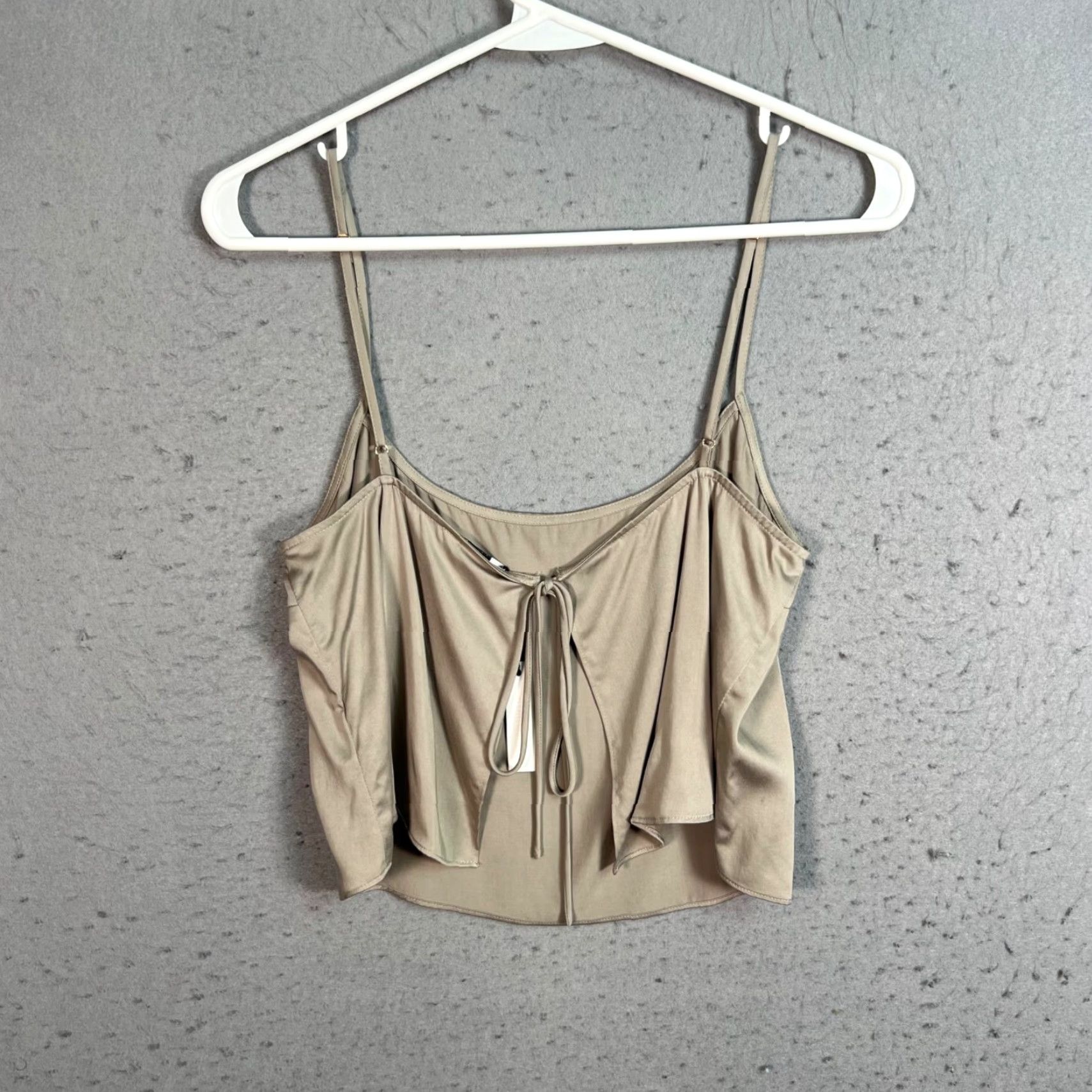 Vintage VINTAGE Rumored Beige Spaghetti Strap Cami Top Women’s Adult Small Rayon Tencel Sleeveless Size S / US 4 / IT 40 - 2 Thumbnail