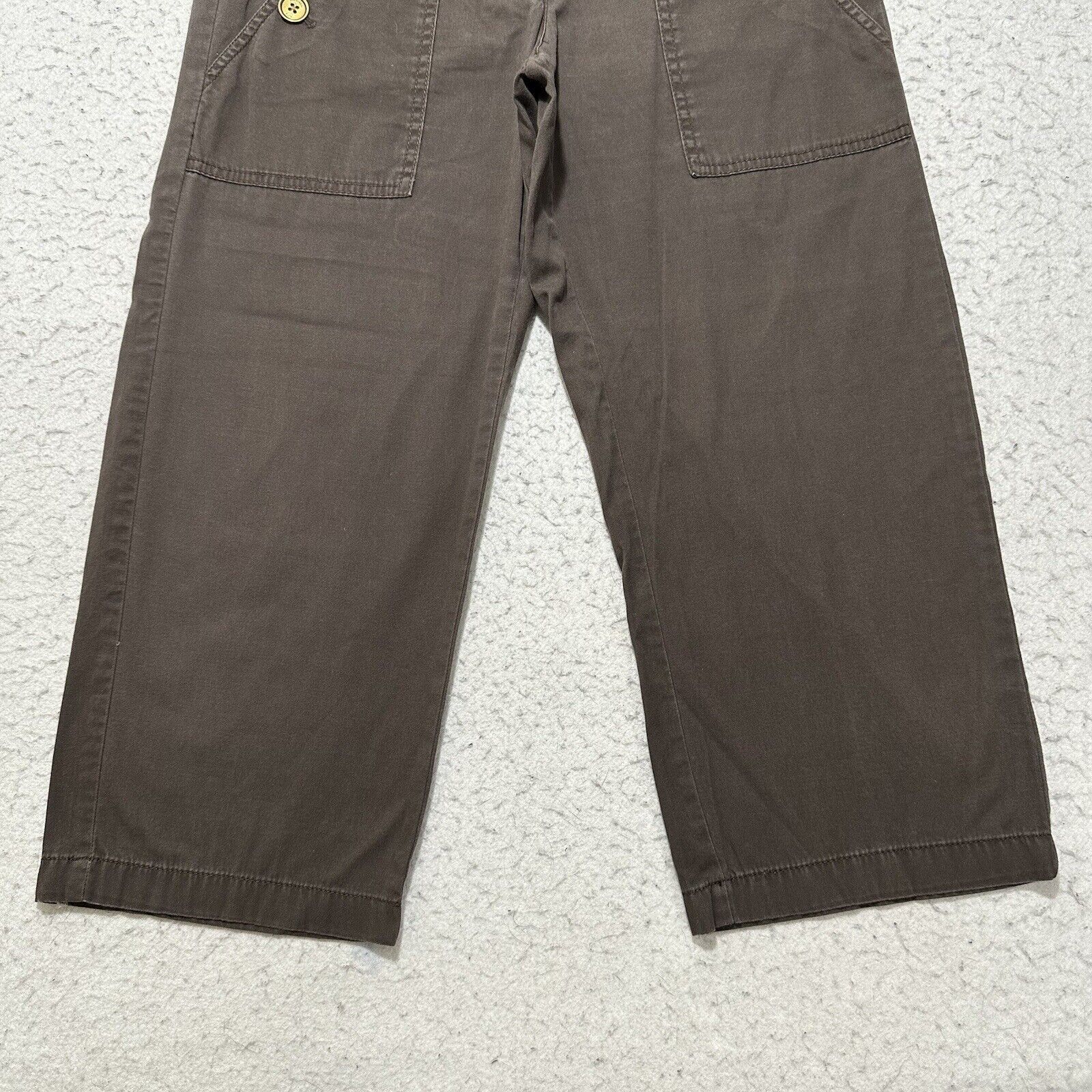 Michael Kors Michael Kors 4 Capri Flat Front Pants Brown Straight Leg Size 27" / US 4 / IT 40 - 3 Thumbnail