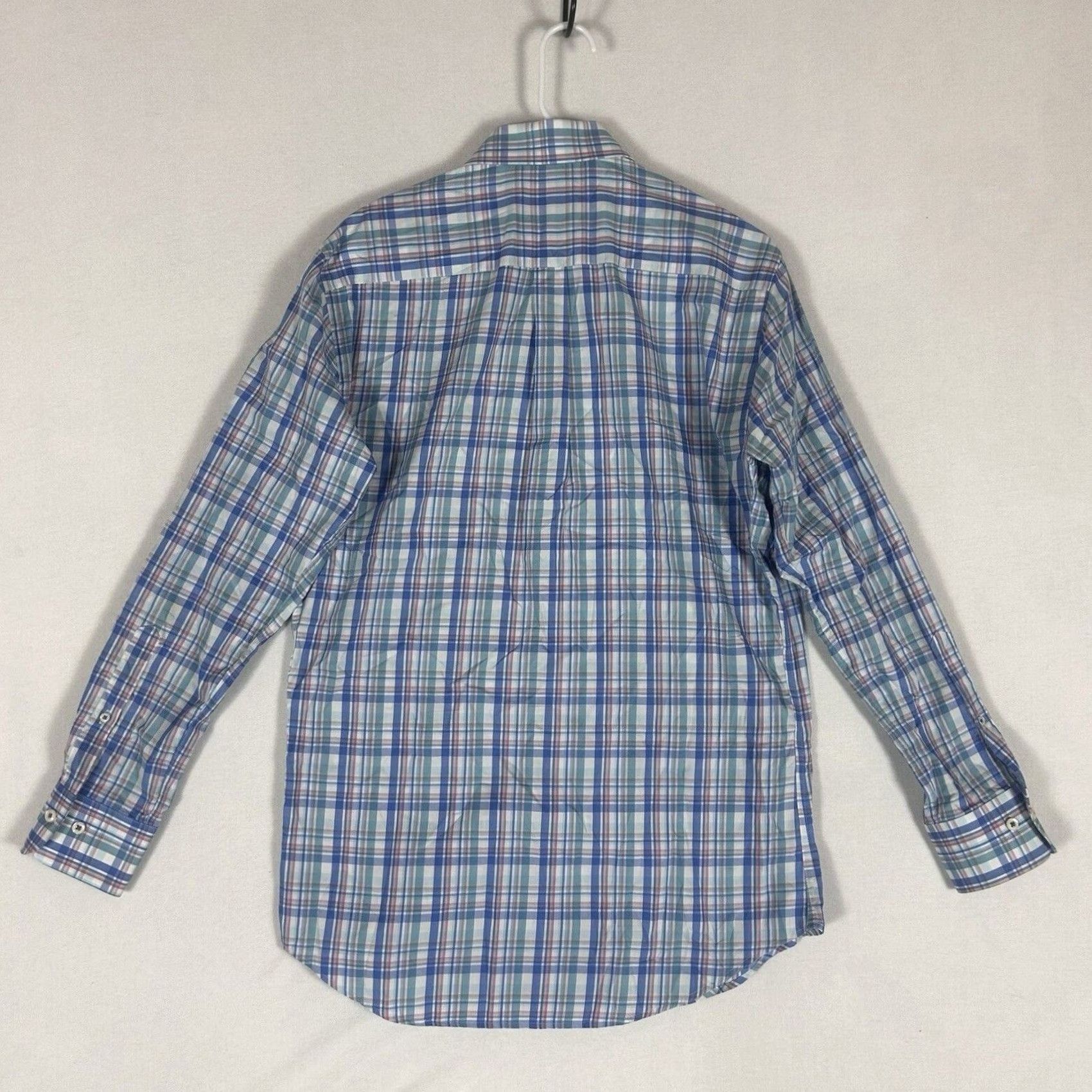 Peter Millar Peter Millar Button-Up Shirt Mens Medium Blue Plaid Long Sleeve Casual Size US M / EU 48-50 / 2 - 5 Thumbnail