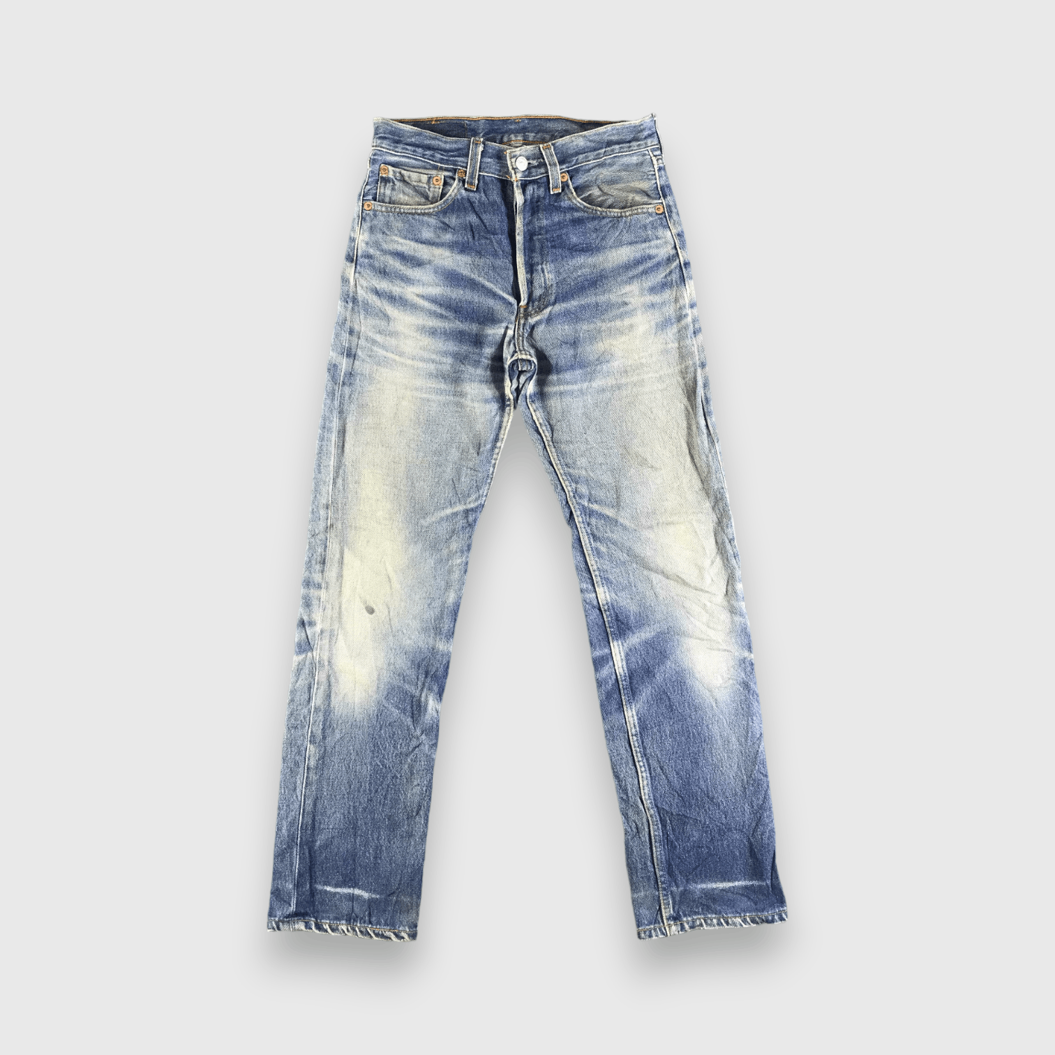 Levi's 90s Vintage Blue Wash Levis 501 Jeans-J3949 Size US 28 / EU 44 - 1 Thumbnail