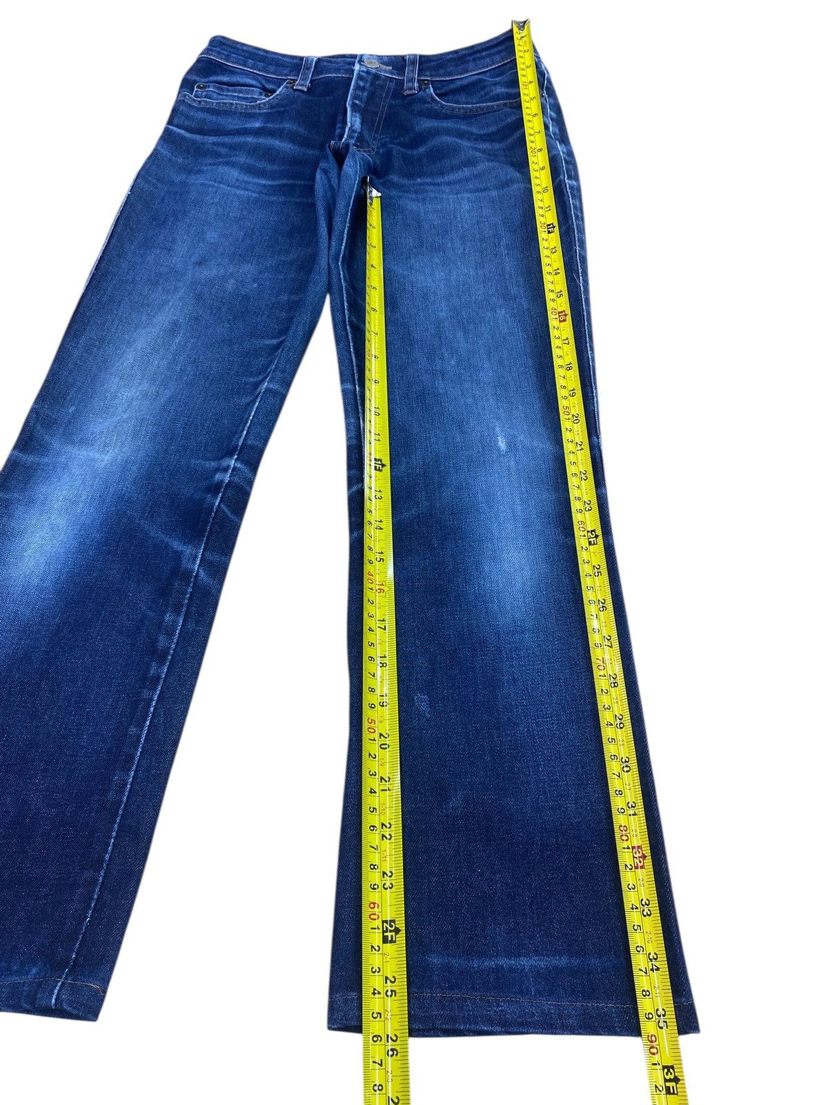 Japanese Brand Japanese Brand Dark Blue Wash Style Straight Cut Jeans Size US 26 / EU 42 - 7 Thumbnail