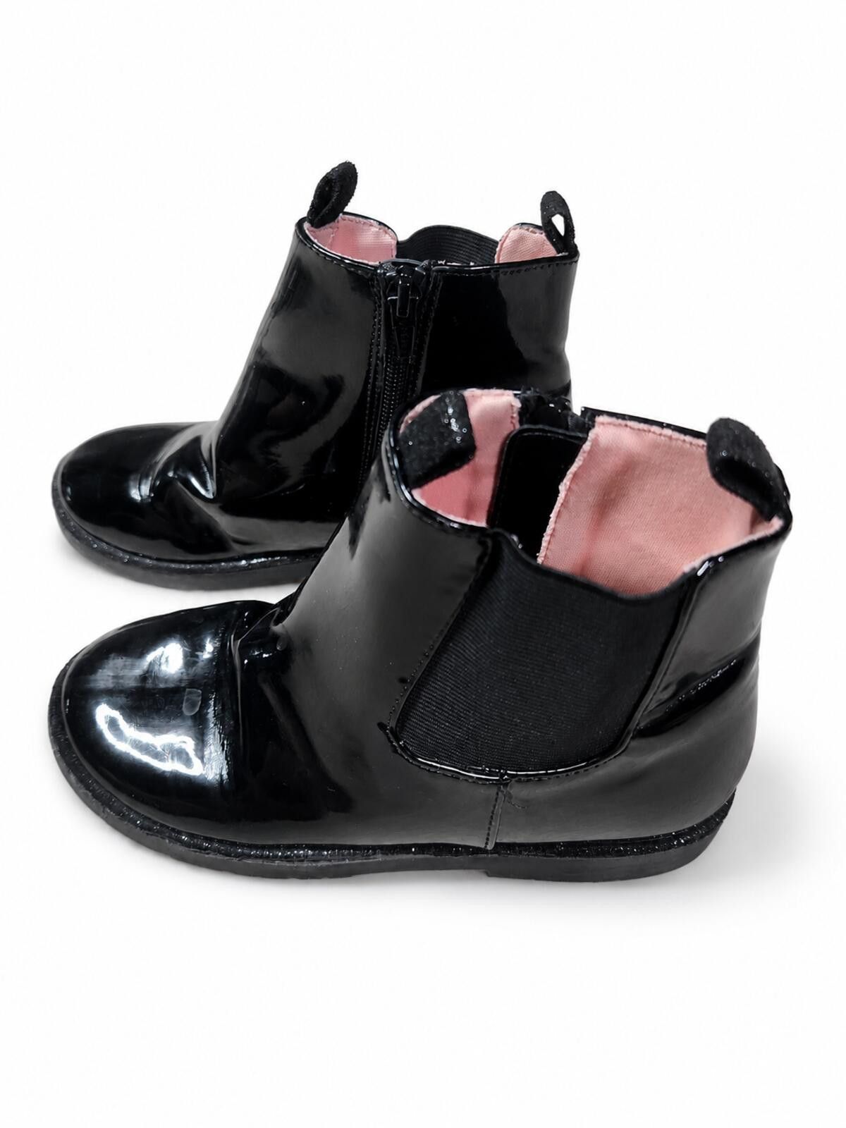 Nordstrom NEW Nordstrom Kids Jaymes Chelsea Black Boots Side Zip 2Y Size US 4 / IT 34 - 4 Thumbnail
