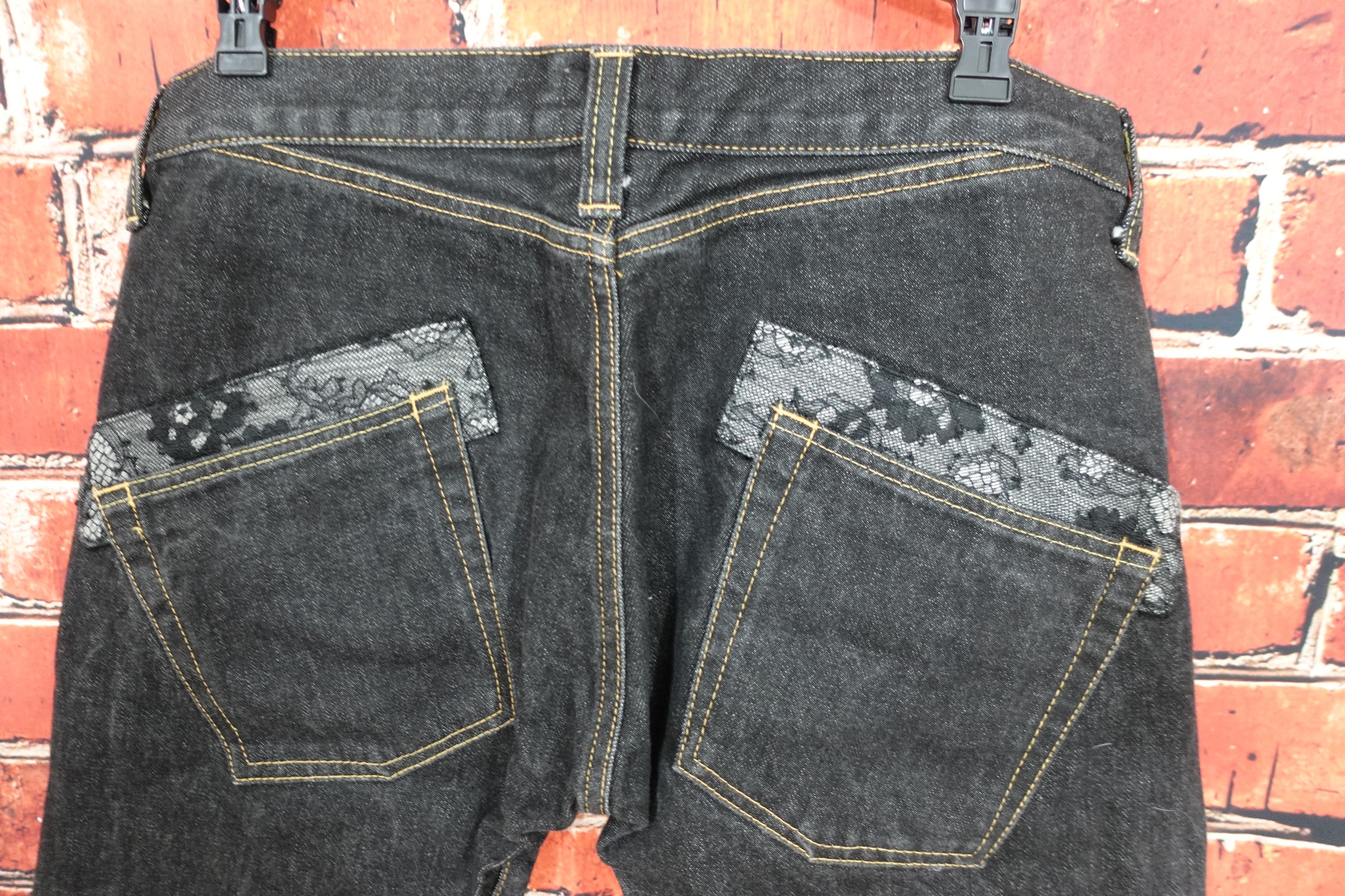 Junya Watanabe Junya Watanabe Floral Mesh patch Jeans Size US 29 - 5 Thumbnail