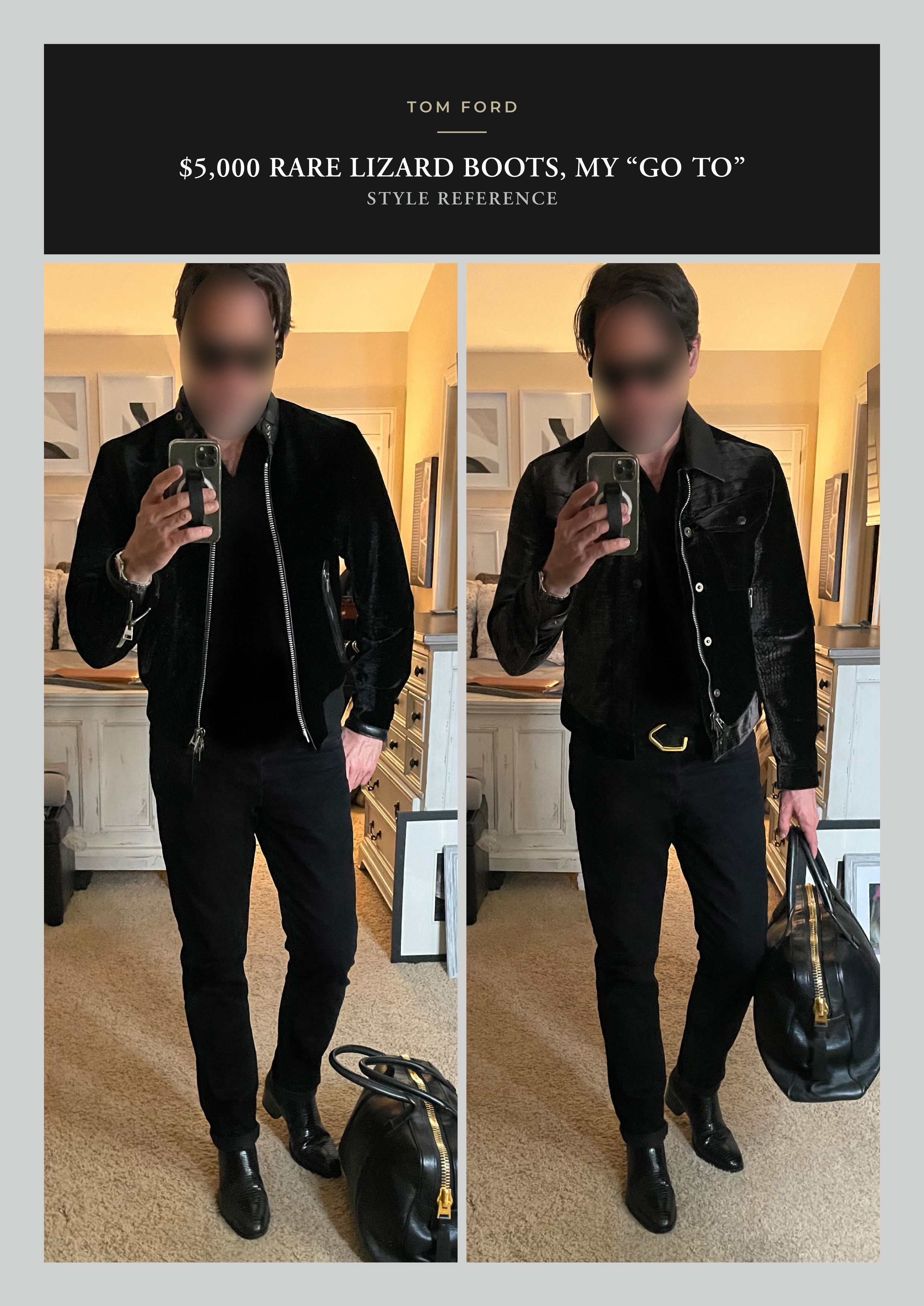 Tom Ford A-List Celeb RARE $5K TOM FORD Lizard Boots, Godly Details Size US 10.5 / EU 43-44 - 2 Thumbnail