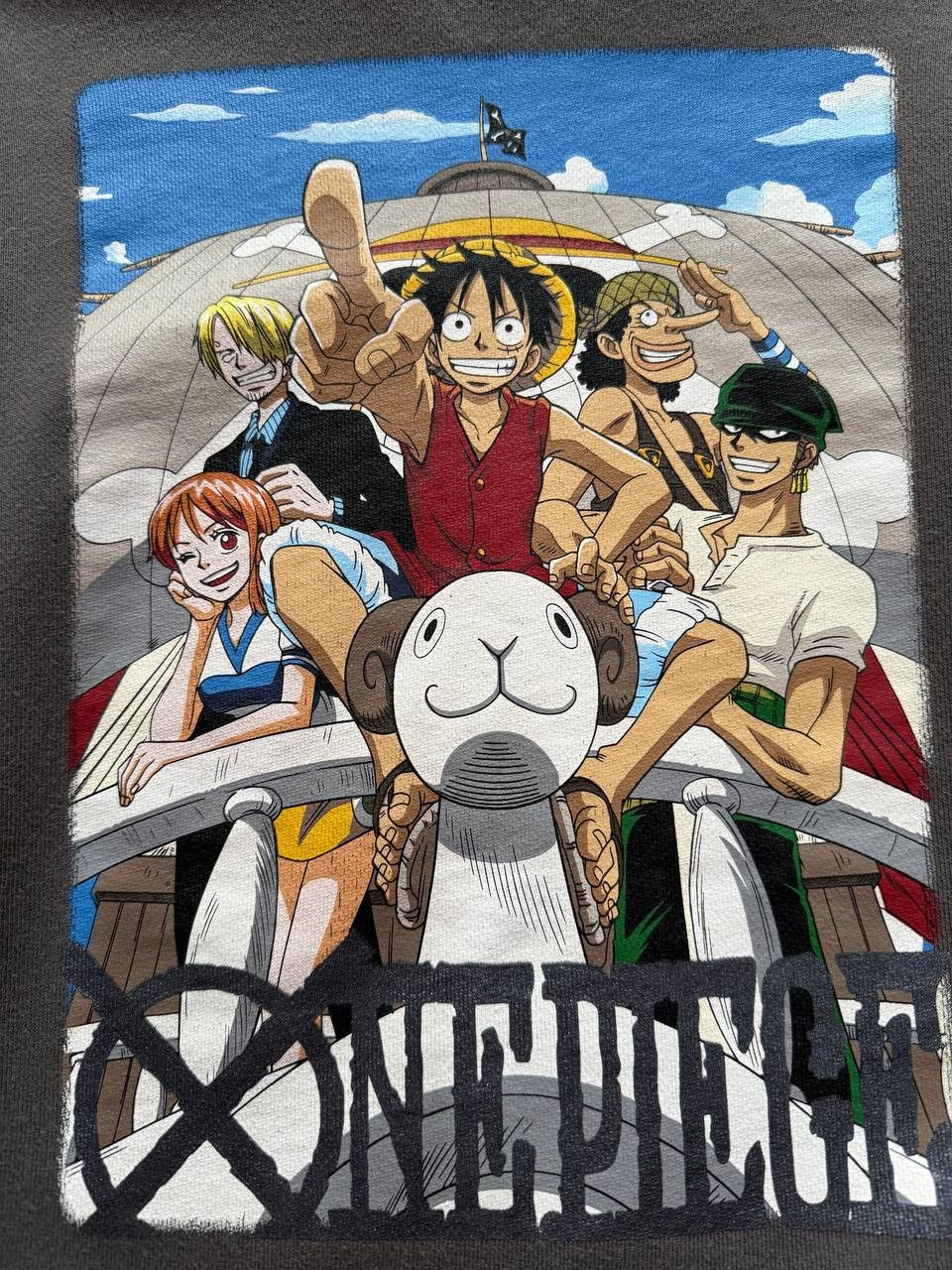 Anime VERY RARE Vintage BALENO One Piece Full OG Crew Poster Size US M / EU 48-50 / 2 - 3 Thumbnail