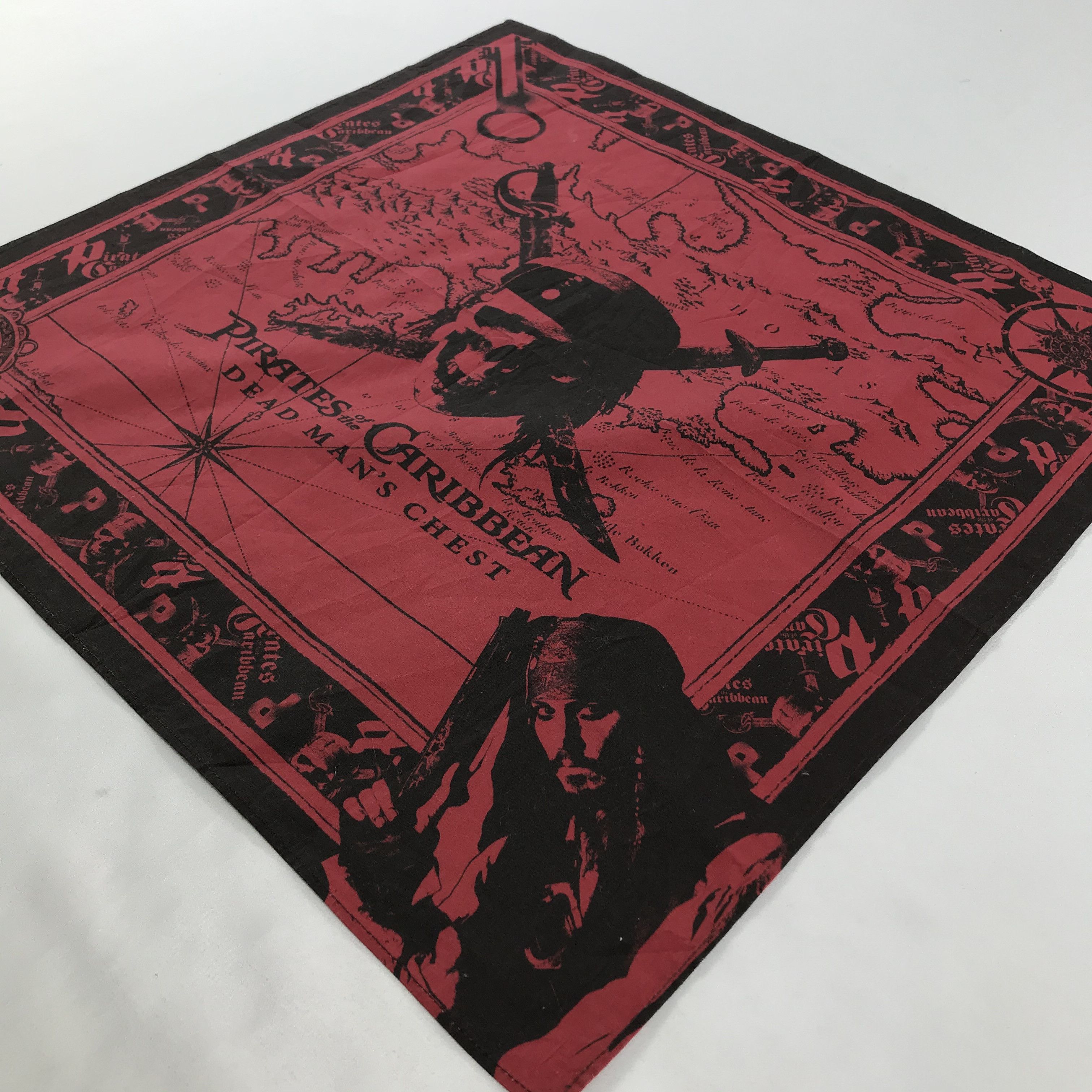 Vintage Pirates Movie Bandana / Handkerchief / Neckerchief -S1915 Size ONE SIZE - 2 Thumbnail