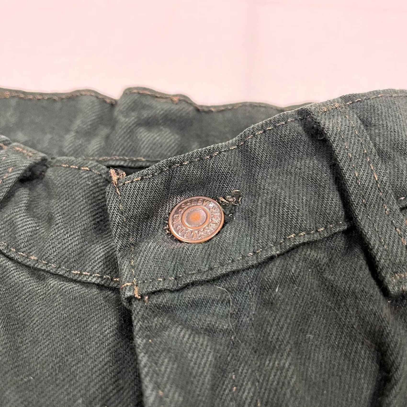 Levi's VINTAGE Levi's Jeans 512 Slim 90s Women Green 11 LONG Denim Cotton High Rise Regular Fit Tapered 100% Cotton 90s Theme Womens Size 32" / US 10 / IT 46 - 7 Thumbnail