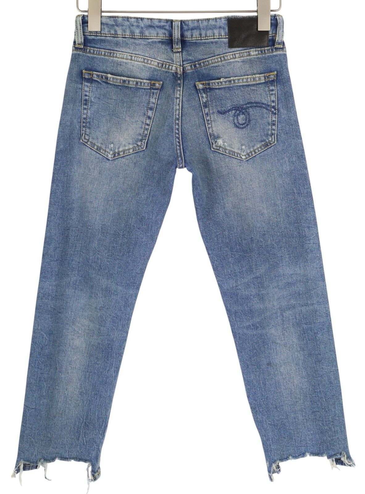 R13 BOY STRAIGHT 25 Jasper Stretch Ankle Length Distress 84433 Size 25" / US 0 / IT 36 - 4 Thumbnail