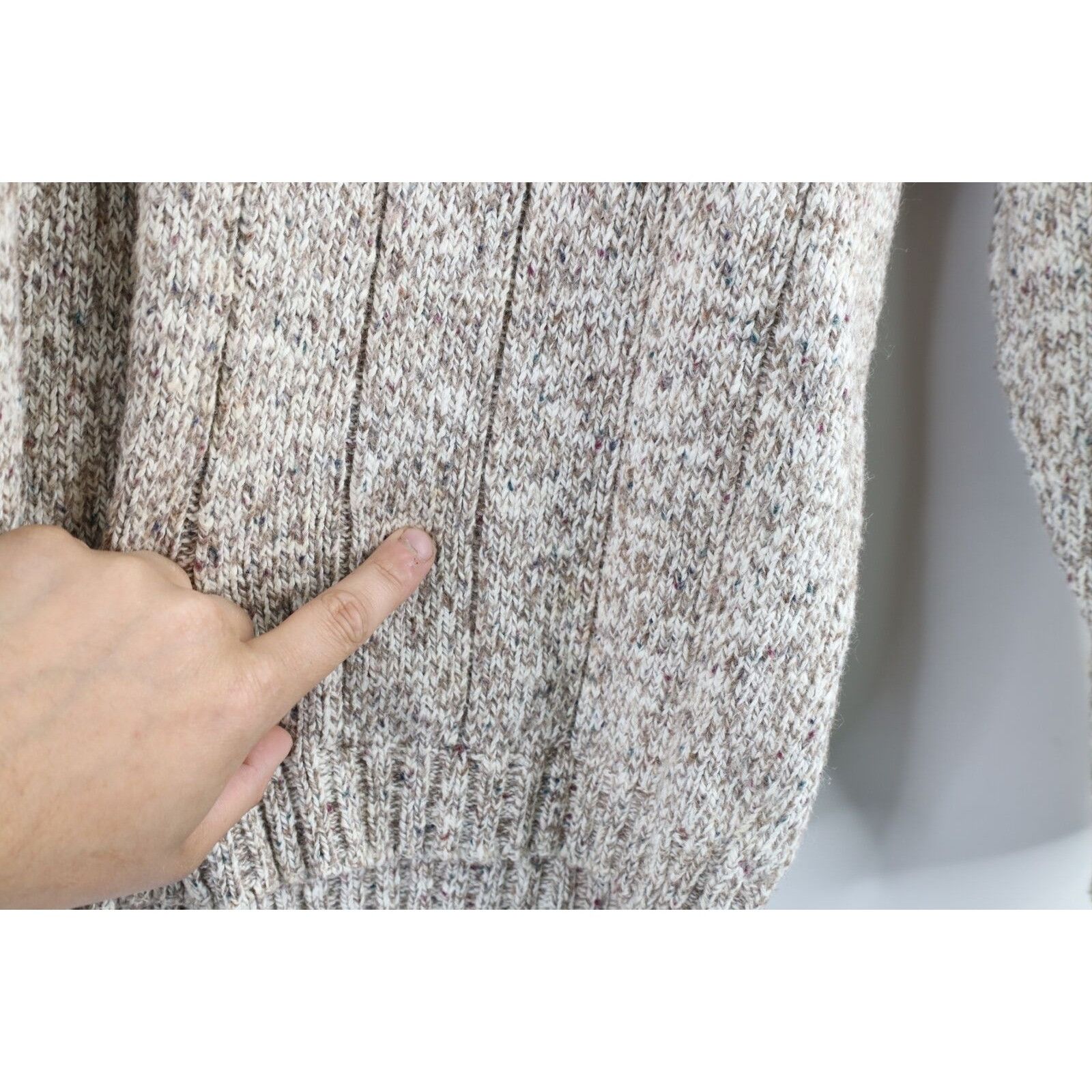 Vintage Vintage 90s Streetwear Wool Blend Knit Henley Sweater Size L / US 10 / IT 46 - 4 Thumbnail