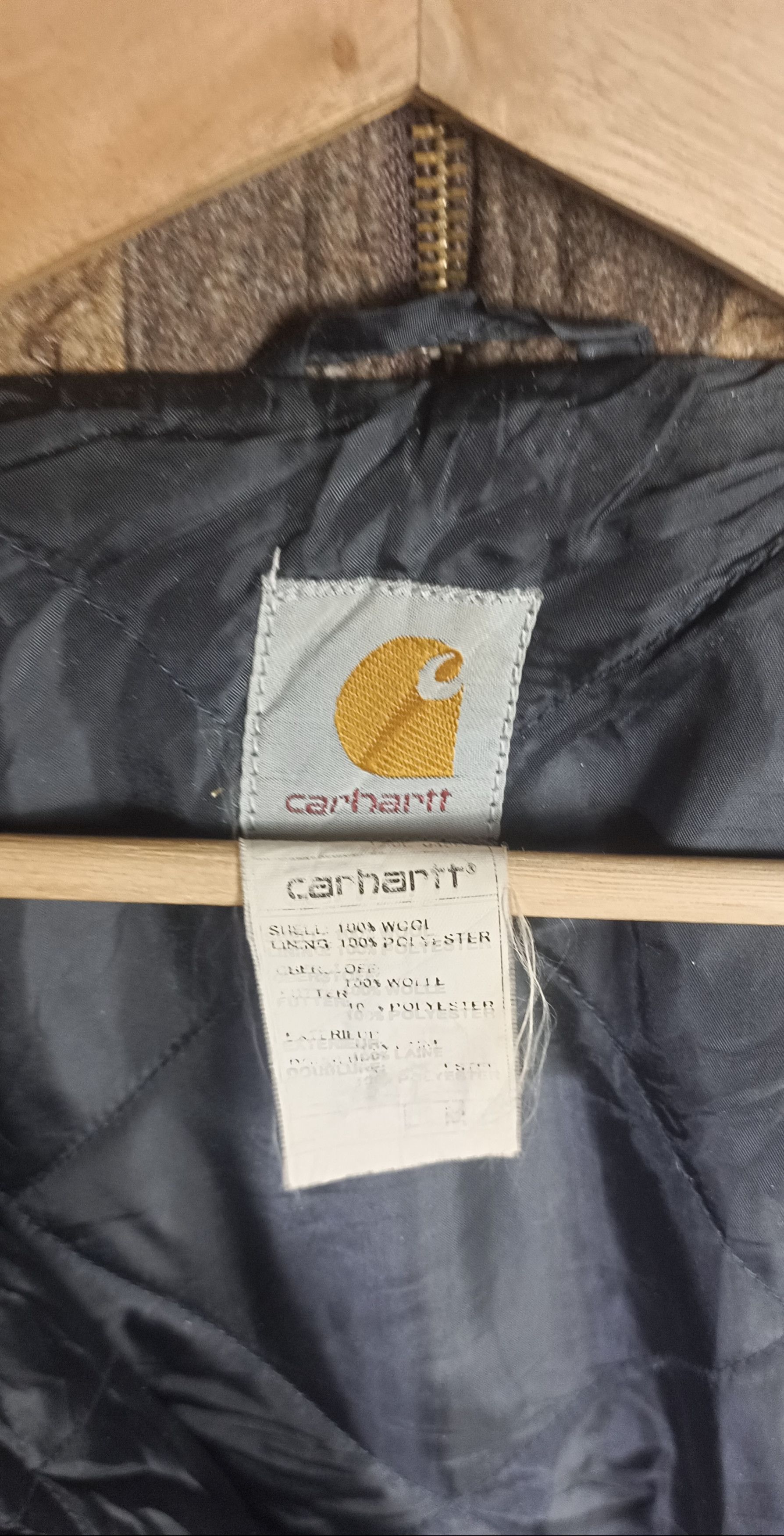 Carhartt Vintage 90s🔥 Carhattt Hoodie Wool Jacket Size US M / EU 48-50 / 2 - 14 Thumbnail