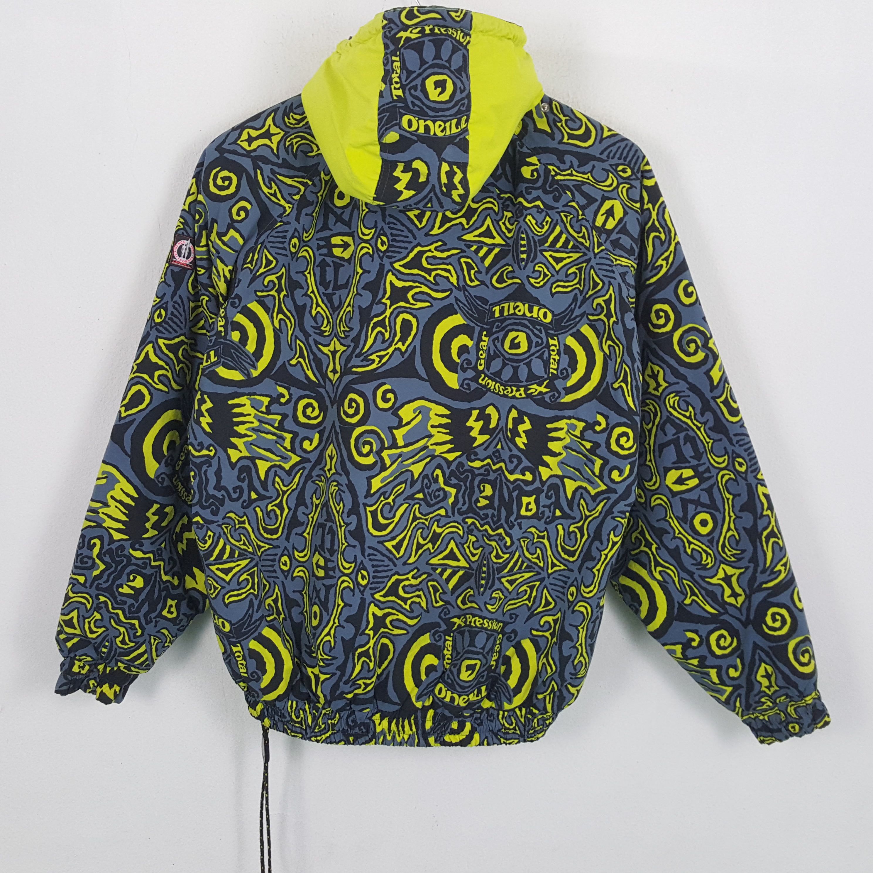 O'Neill × Vintage ONEILL Surfing Style Rare Full Print Windbreaker Jacket Size US XXL / EU 58 / 5 - 3 Thumbnail