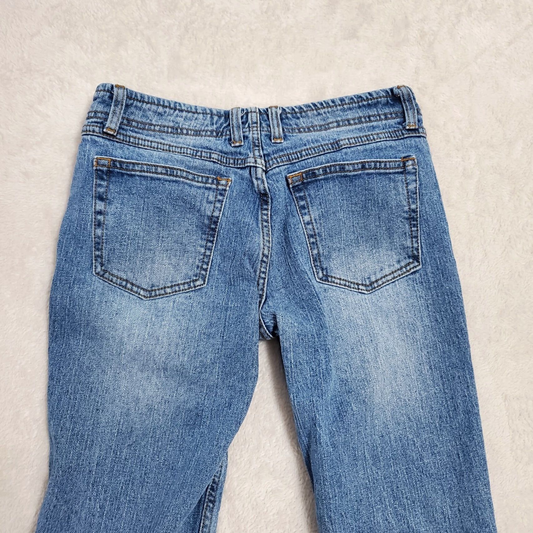 Vintage VINTAGE John Galt x Yellow Rat Bastard Jeans Women S 28x29 Blue Low Rise Ankle Slit Y2K 90s Grunge Retro Womens Size 28" / US 6 / IT 42 - 6 Thumbnail