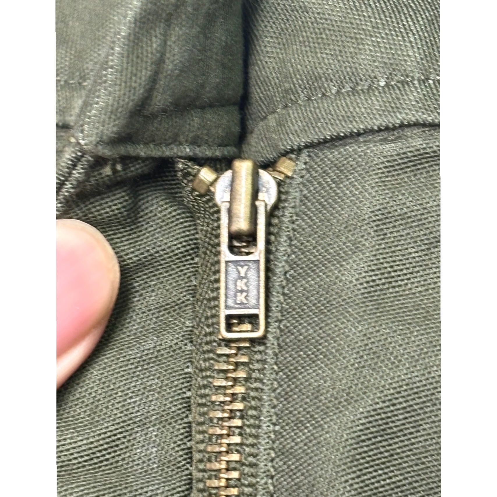 ME+EM ME+EM Cargo Pants Womens Regular 29 Green Cotton Twill High Rise Inseam 27 29 38 Pockets Button Zip Vintage? No Not N/A Size 29" - 3 Thumbnail