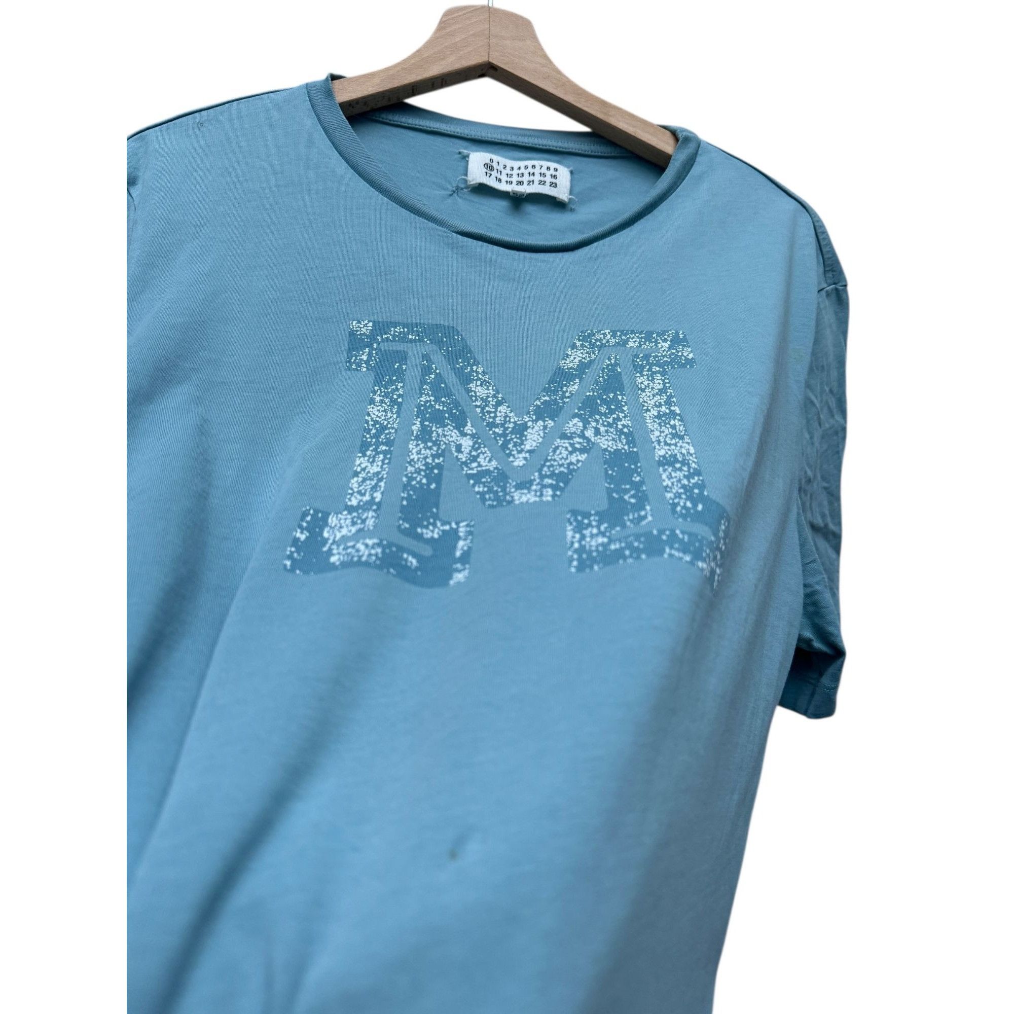 Maison Margiela SS 2017 Blue Graphic “M” T-Shirt Size US L / EU 52-54 / 3 - 6 Thumbnail
