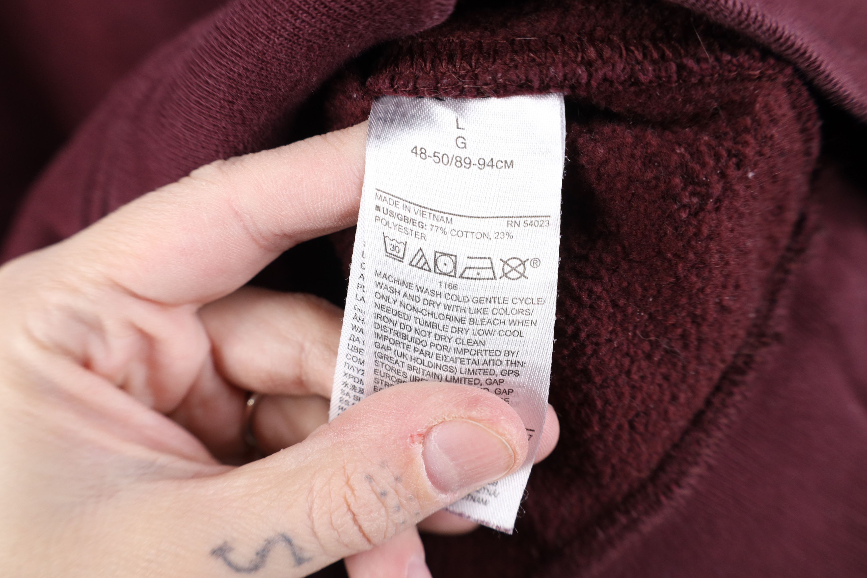 Gap Vintage Y2K Streetwear Gap Blank Hoodie Sweatshirt Purple Size US L / EU 52-54 / 3 - 10 Thumbnail