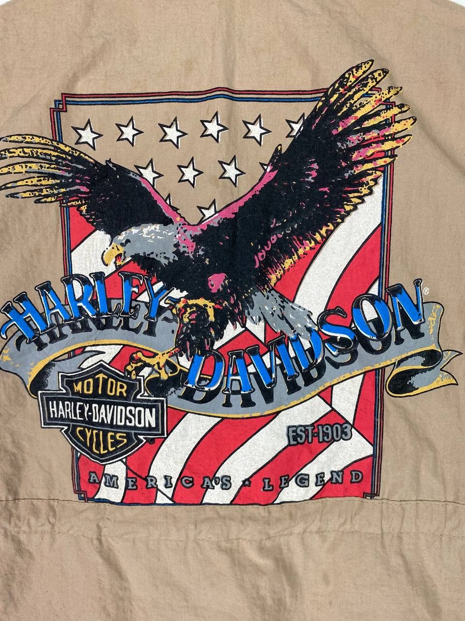 Harley Davidson vintage harley davidson vest nice design Size US M / EU 48-50 / 2 - 9 Thumbnail