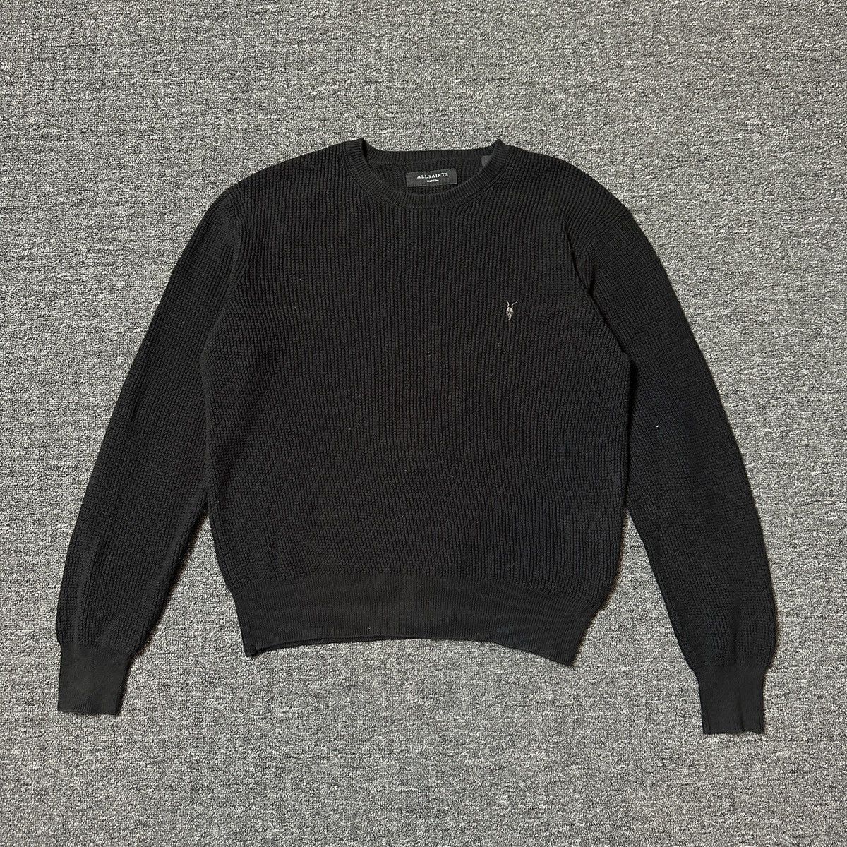 Allsaints All saints waffle sweater | Grailed