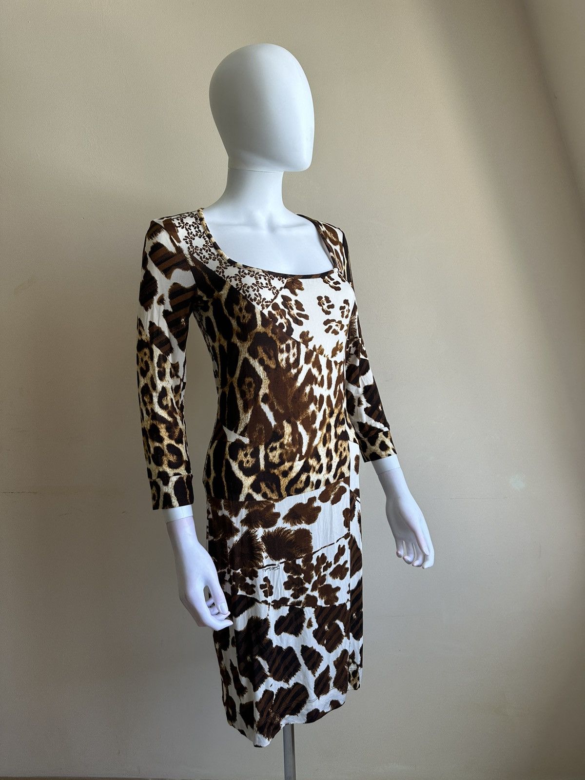 Just Cavalli Y2K Just Cavalli Leopard Print Viscose Long Dress Blouse Size M / US 6-8 / IT 42-44 - 3 Thumbnail