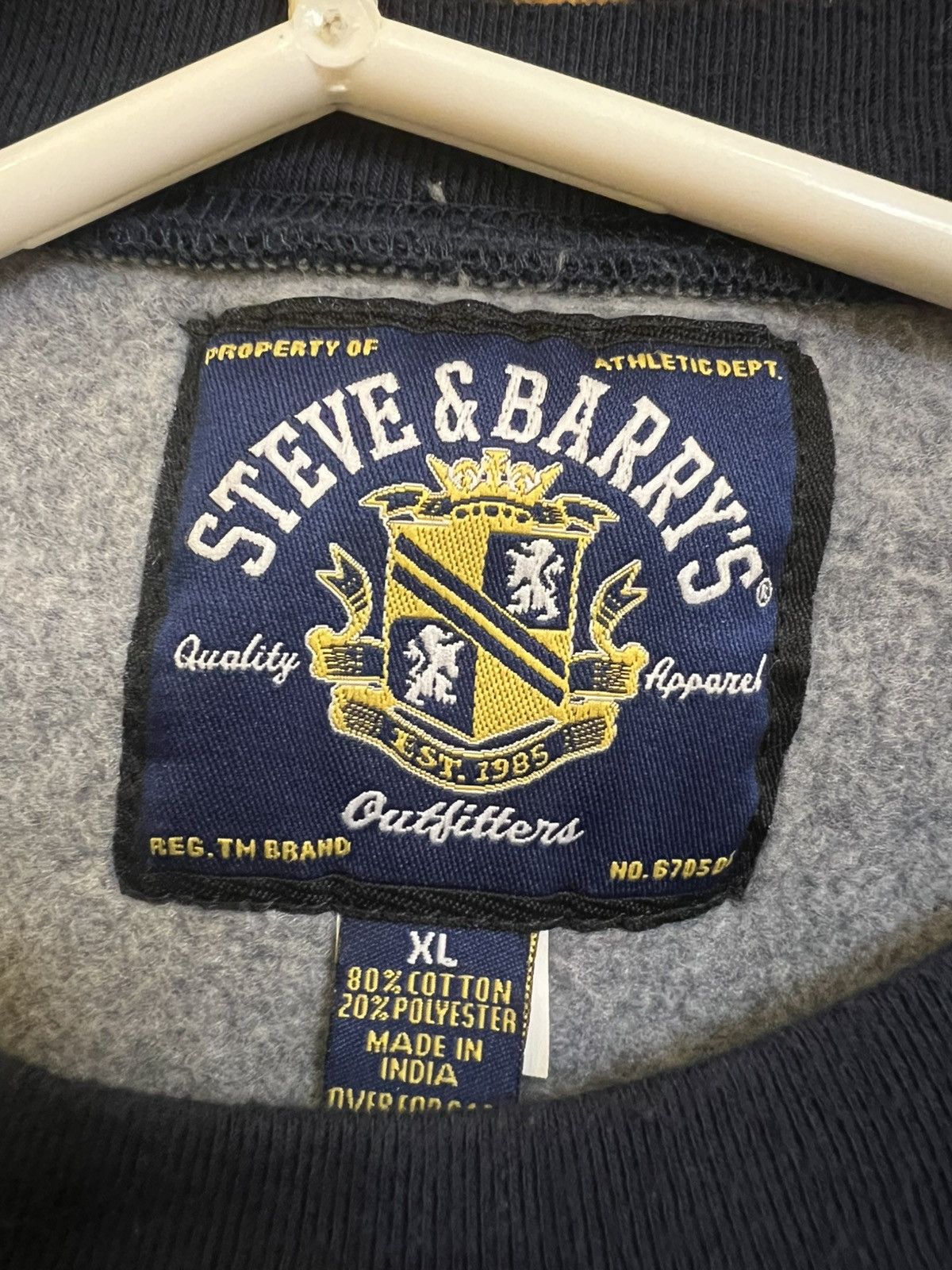 Steve And Barrys Vintage West Virginia College Sweatshirt Size US XL / EU 56 / 4 - 7 Thumbnail