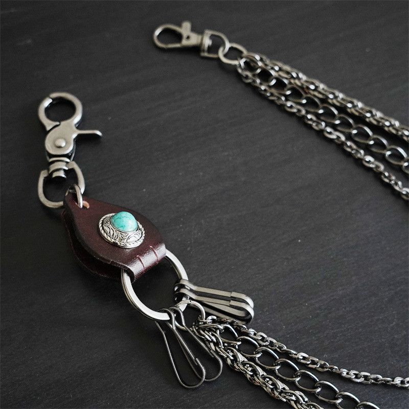 Japanese Brand Triple Layer Aesthetic Wallet Chain Size ONE SIZE - 2 Thumbnail