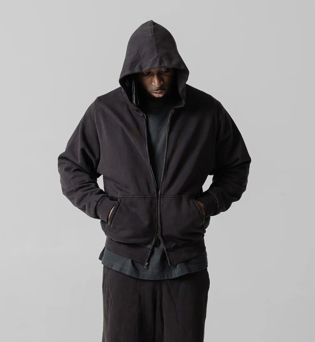 ●送料込●BALENCIAGA●outside loop zipupフーディー Balenciaga Outside Loop Zip-Up Hoodie Small Fit 'Black Faded