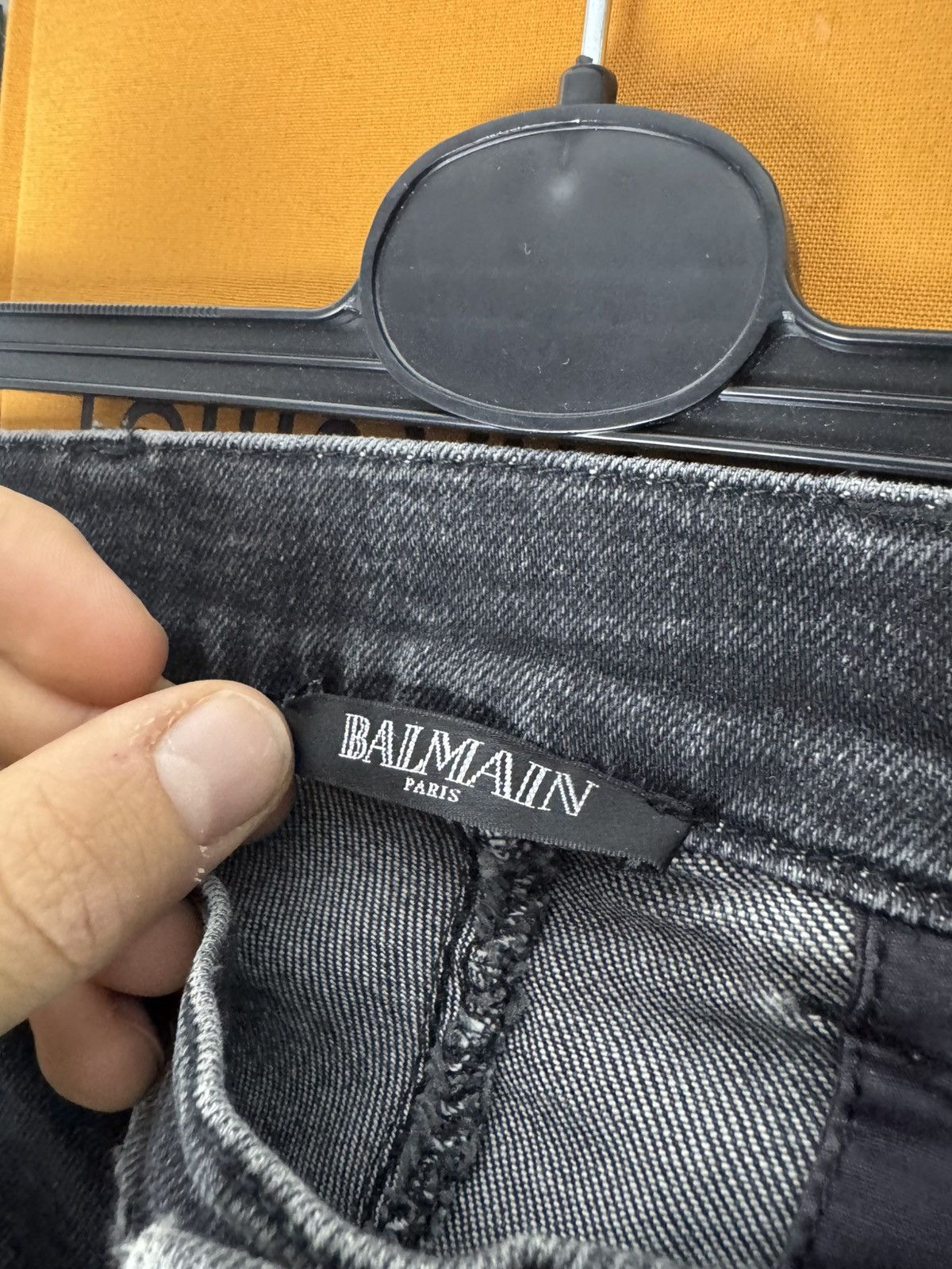 Balmain Balmain Black Biker Denim Pants Streetwear Skinny jeans Size US 32 / EU 48 - 2 Thumbnail